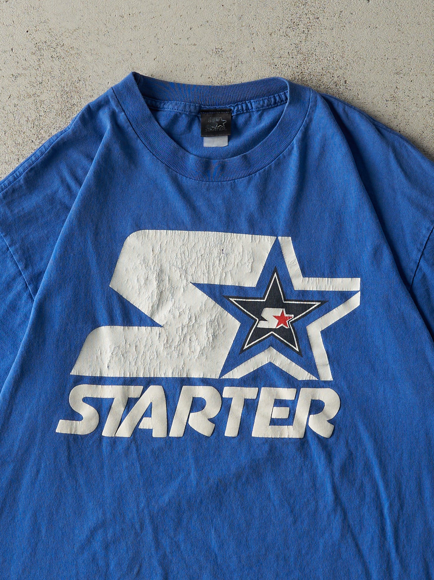 Vintage Y2K Blue Starter Logo Tee (M)