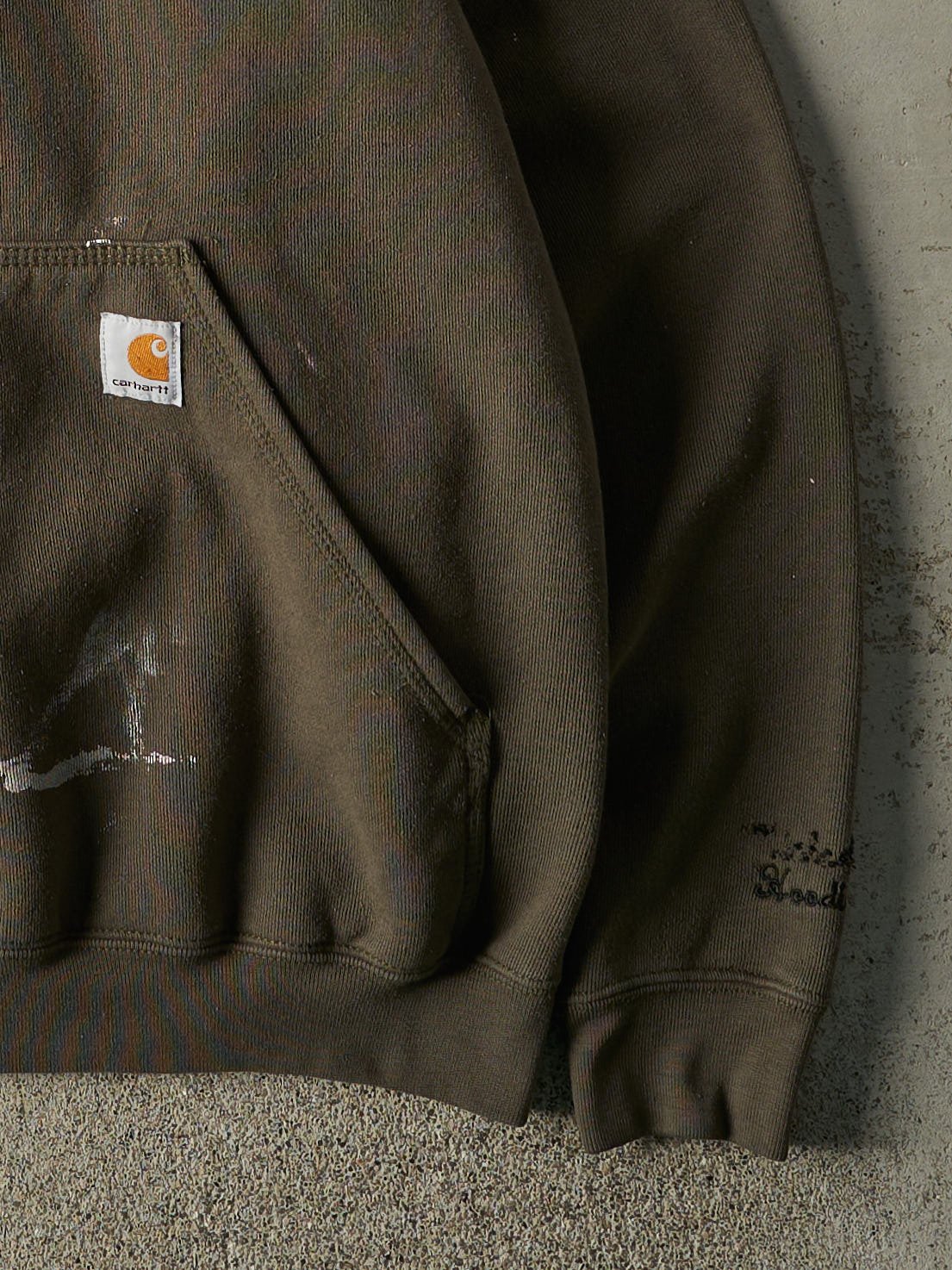 Vintage Y2K Green Carhartt Hoodie (M/L)