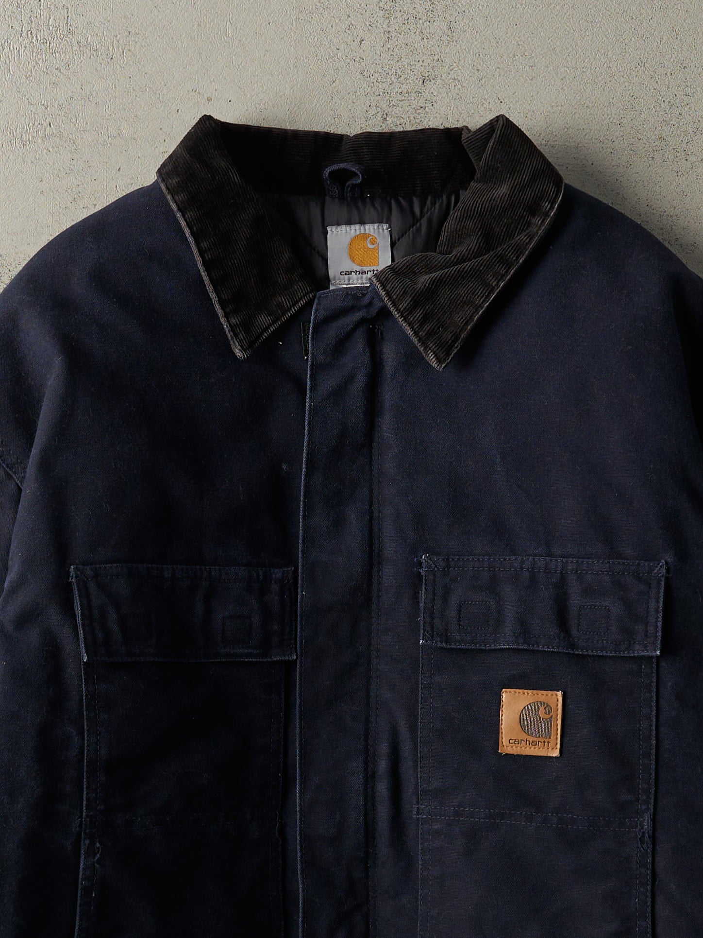 Vintage Y2K Navy Blue Carhartt Quilt Lined Arctic Jacket (XXL)