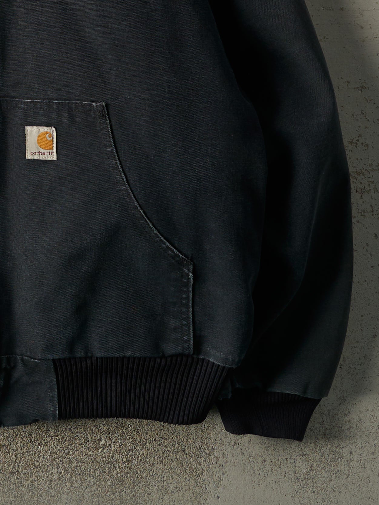 Vintage 90s Faded Black Carhartt Quilt Lined Active Jacket (XL)