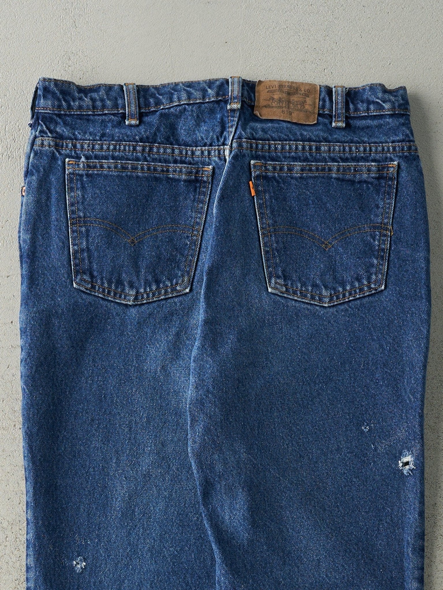 Vintage 80s Mid Wash Levi's 619 Orange Tab Jeans (33x30.5)