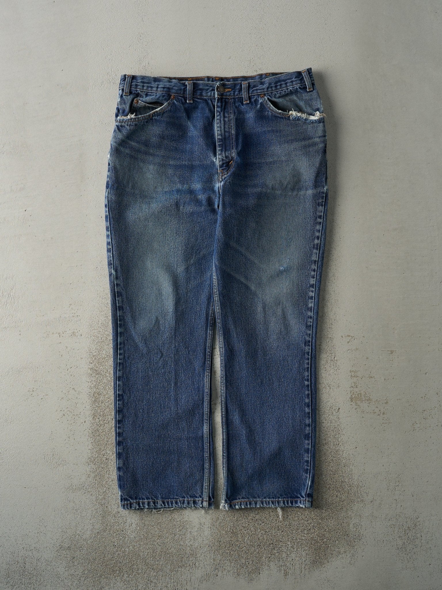 Vintage 90s Mid Wash Levi's Orange Tab Jeans (36x28.5)
