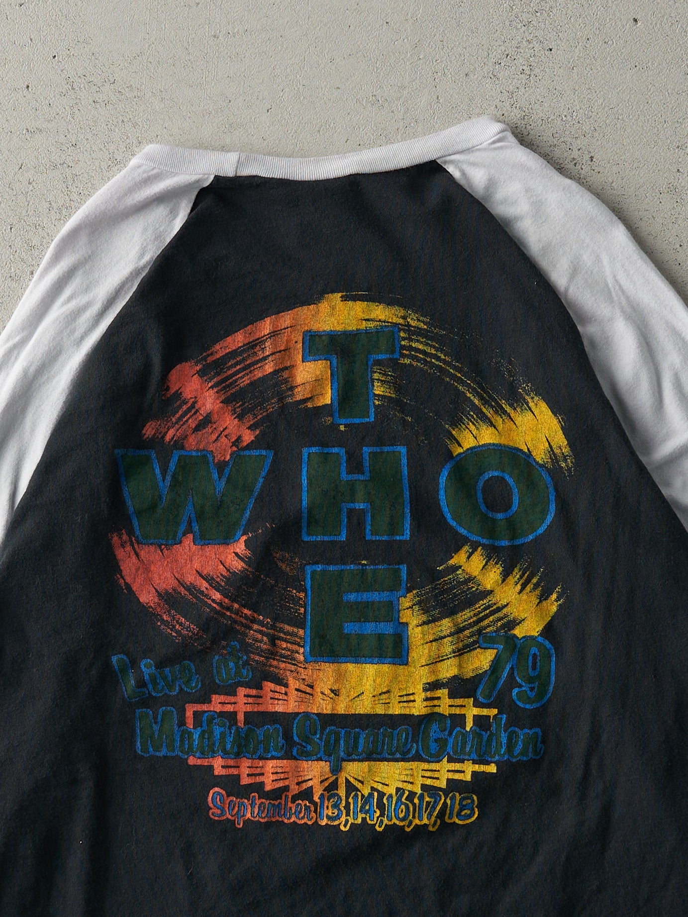 Vintage 05' Black & White The Who 3/4 Sleeve Shirt (M)