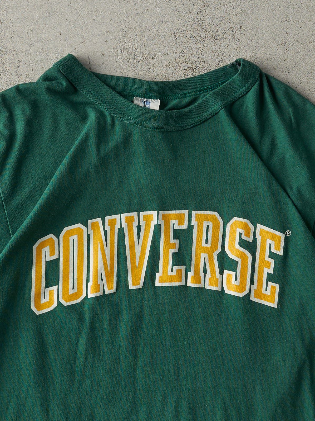 Vintage 90s Forest Green Converse Tee (M)