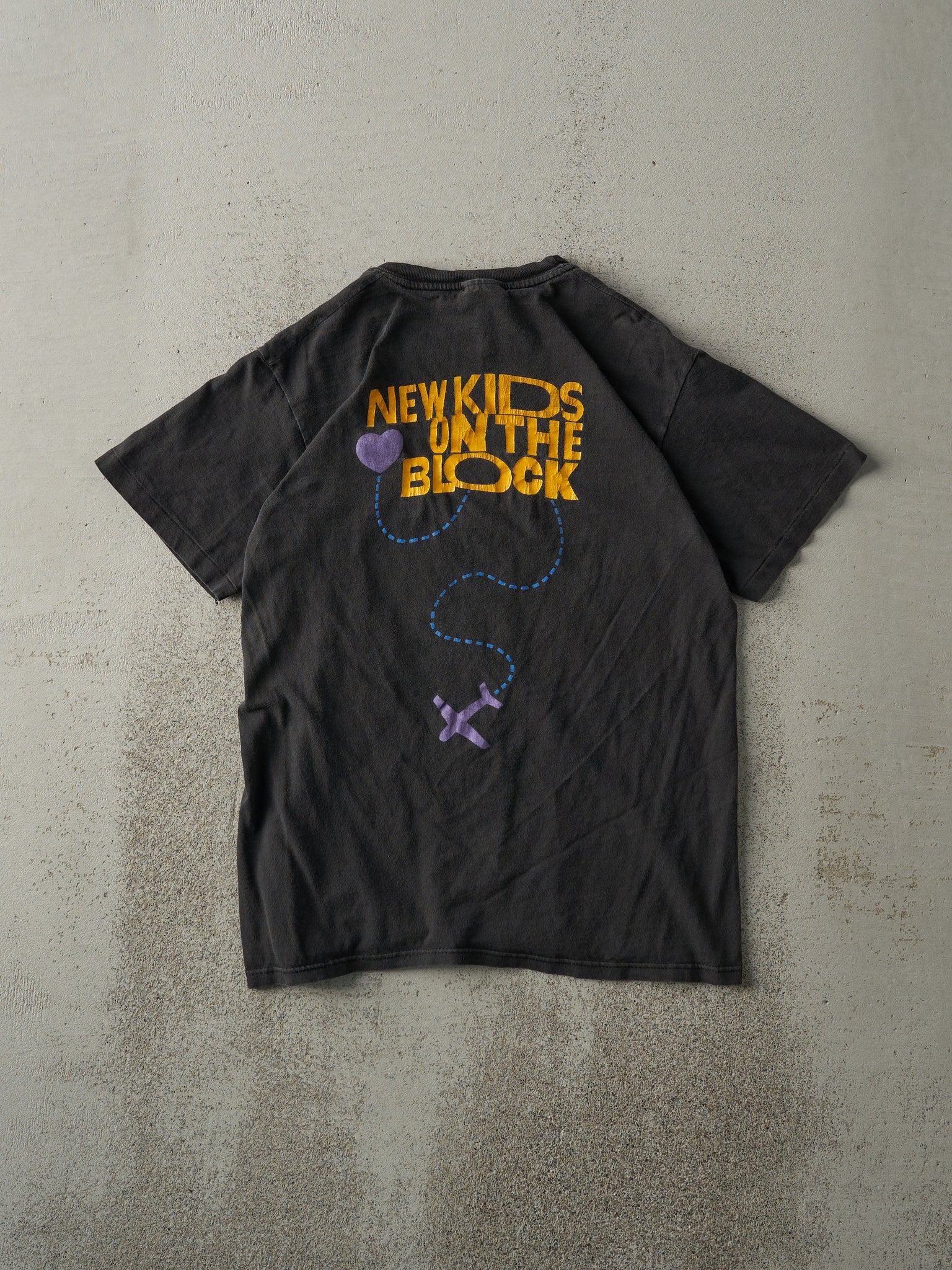 Vintage 90' Black New Kids On The Block Band Tee (S)