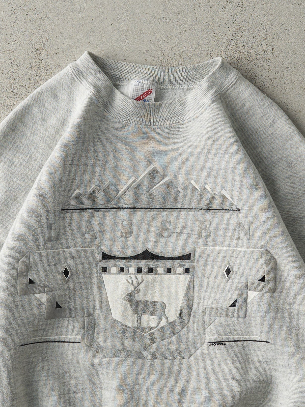 Vintage 90' Heather Grey Lassen Crewneck (S)