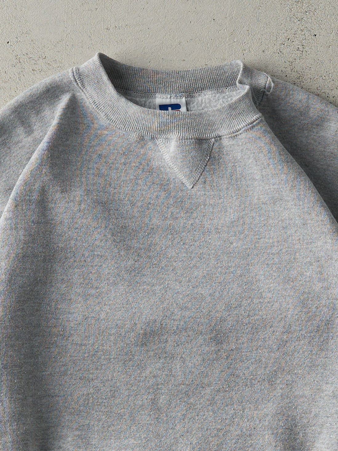 Vintage 90s Grey Russell Athletic Blank Crewneck (M/L)