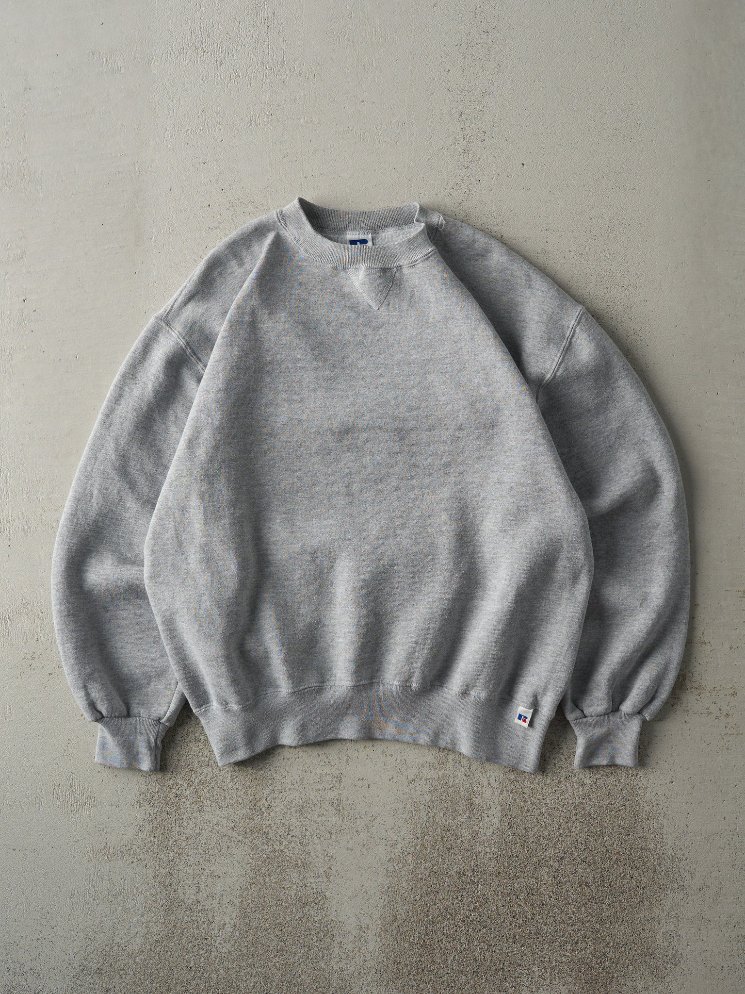 Vintage 90s Grey Russell Athletic Blank Crewneck (M/L)