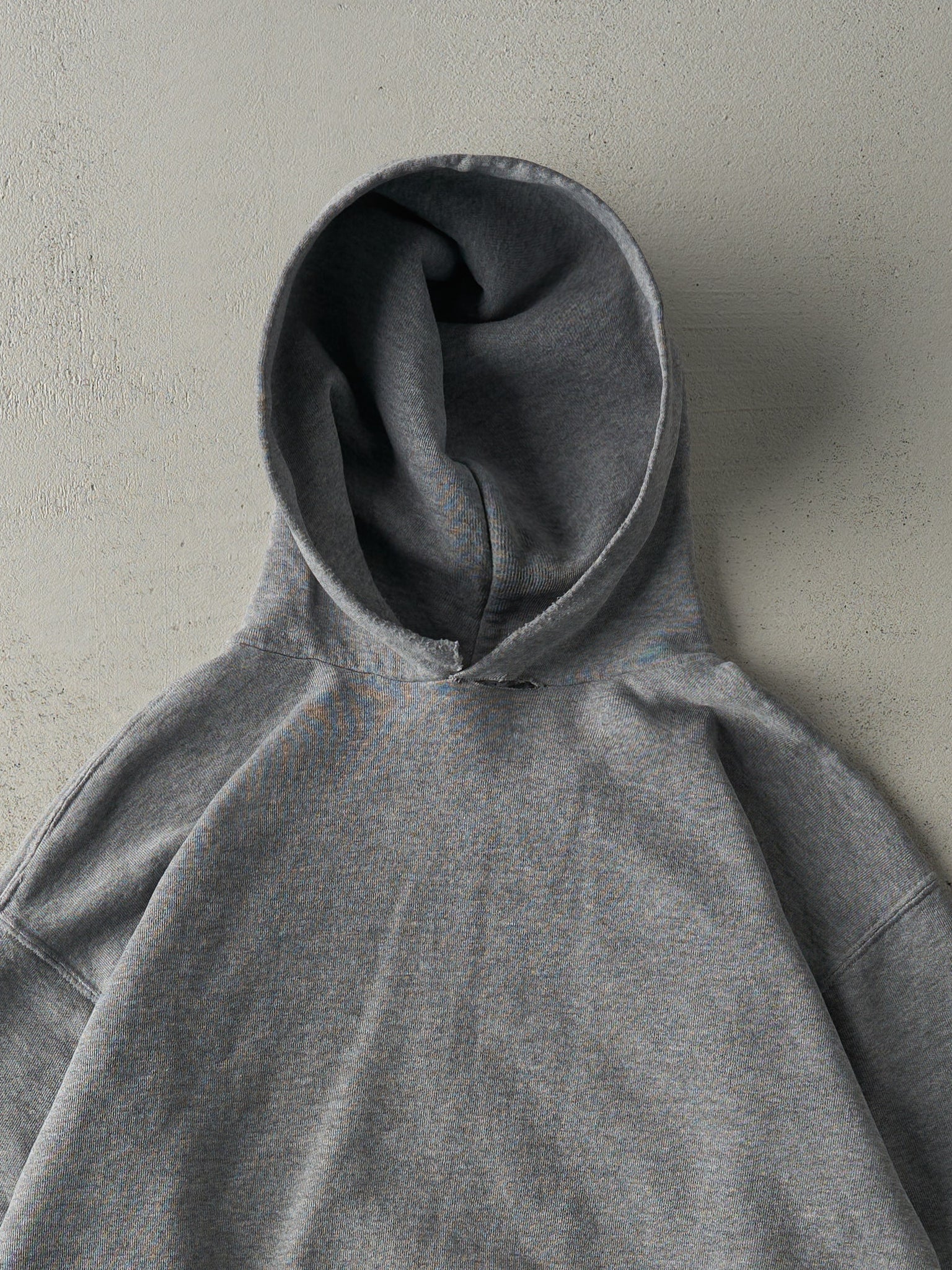 Vintage 90s Grey Russell Athletic Blank Hoodie (M/L)