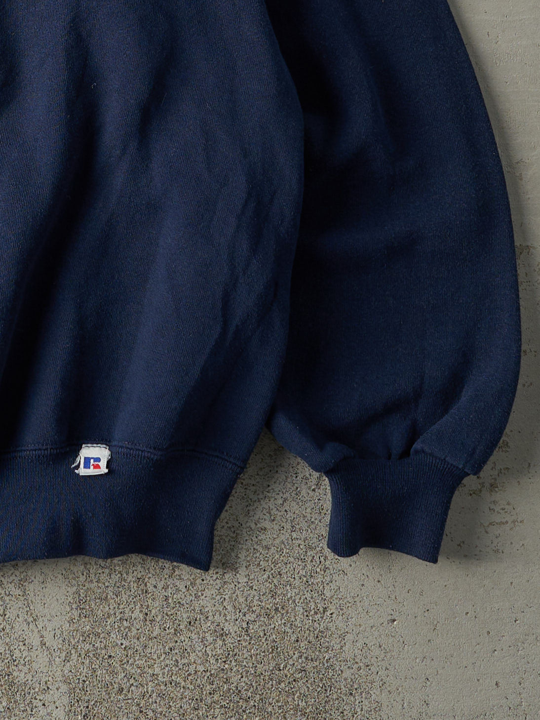 Vintage 90s Navy Russell Athletic Blank Crewneck (L)