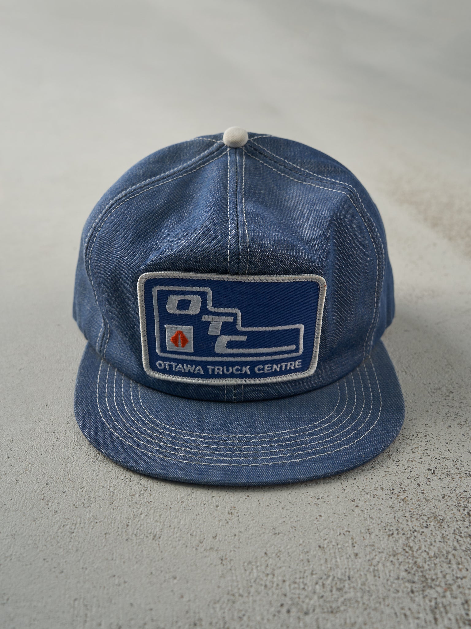 Vintage 90s Denim Ottawa Truck Centre Snapback Hat