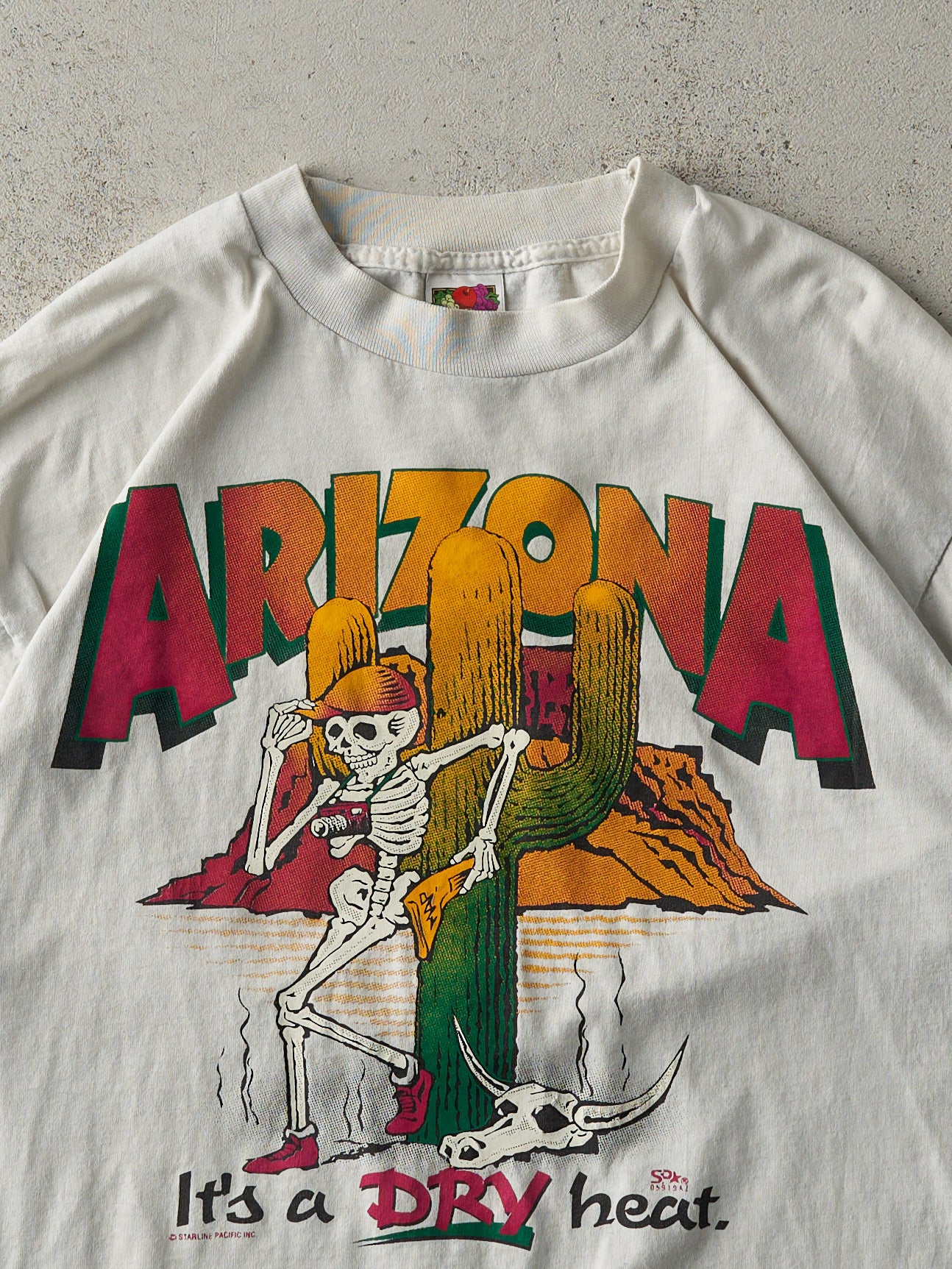 Vintage 90s White Arizona Single Stitch Tee (M)