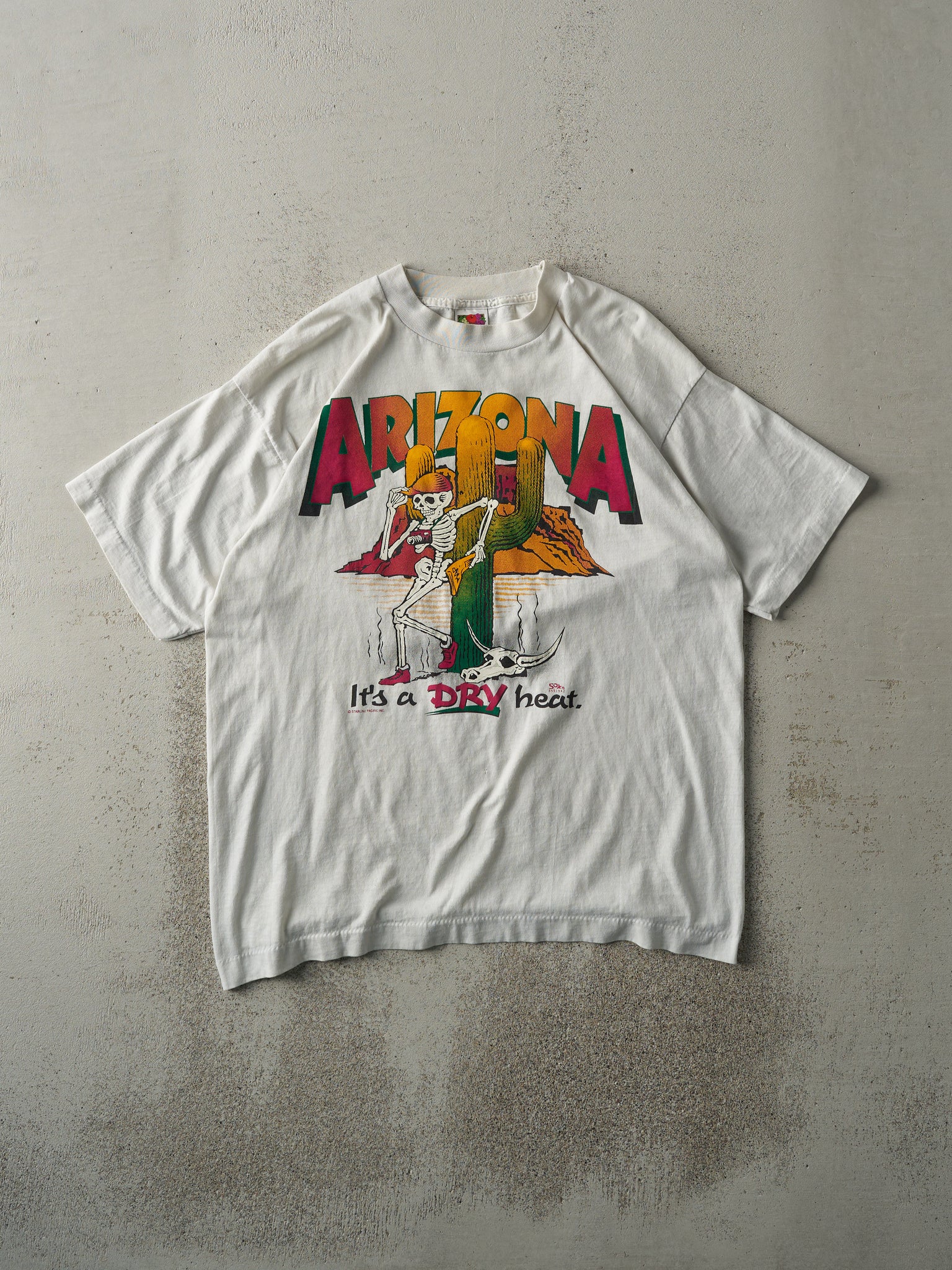 Vintage 90s White Arizona Single Stitch Tee (M)