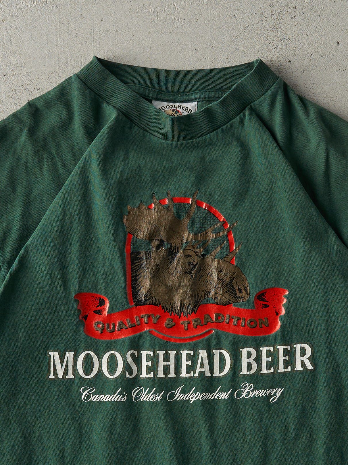 Vintage 90s Forest Green Moosehead Beer Tee (M/L)