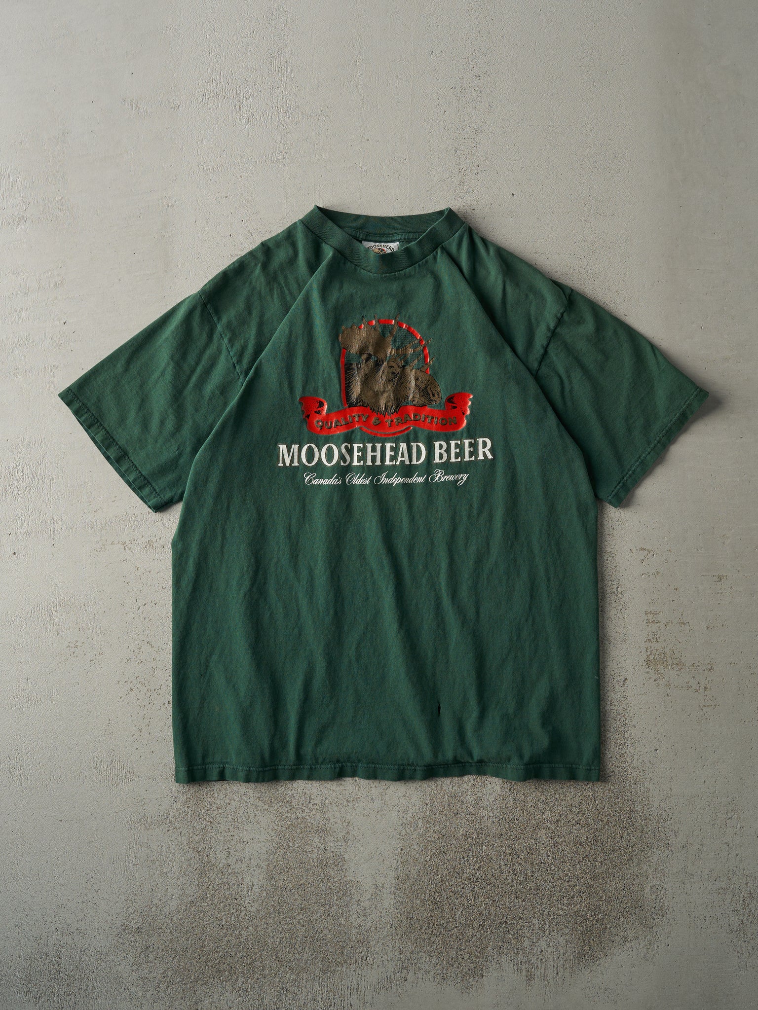 Vintage 90s Forest Green Moosehead Beer Tee (M/L)