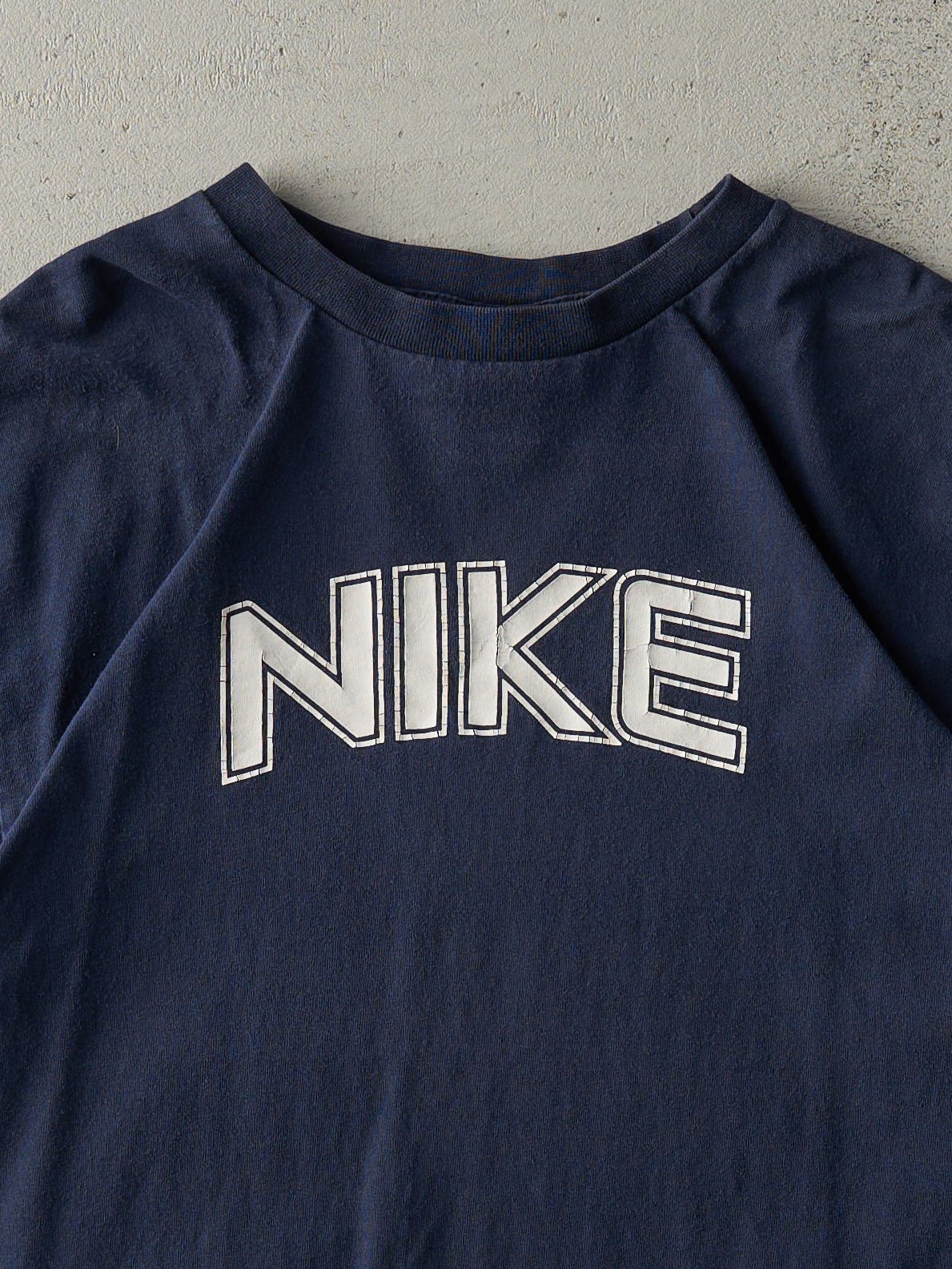 Vintage Y2K Navy Blue Nike Tee (S/M)