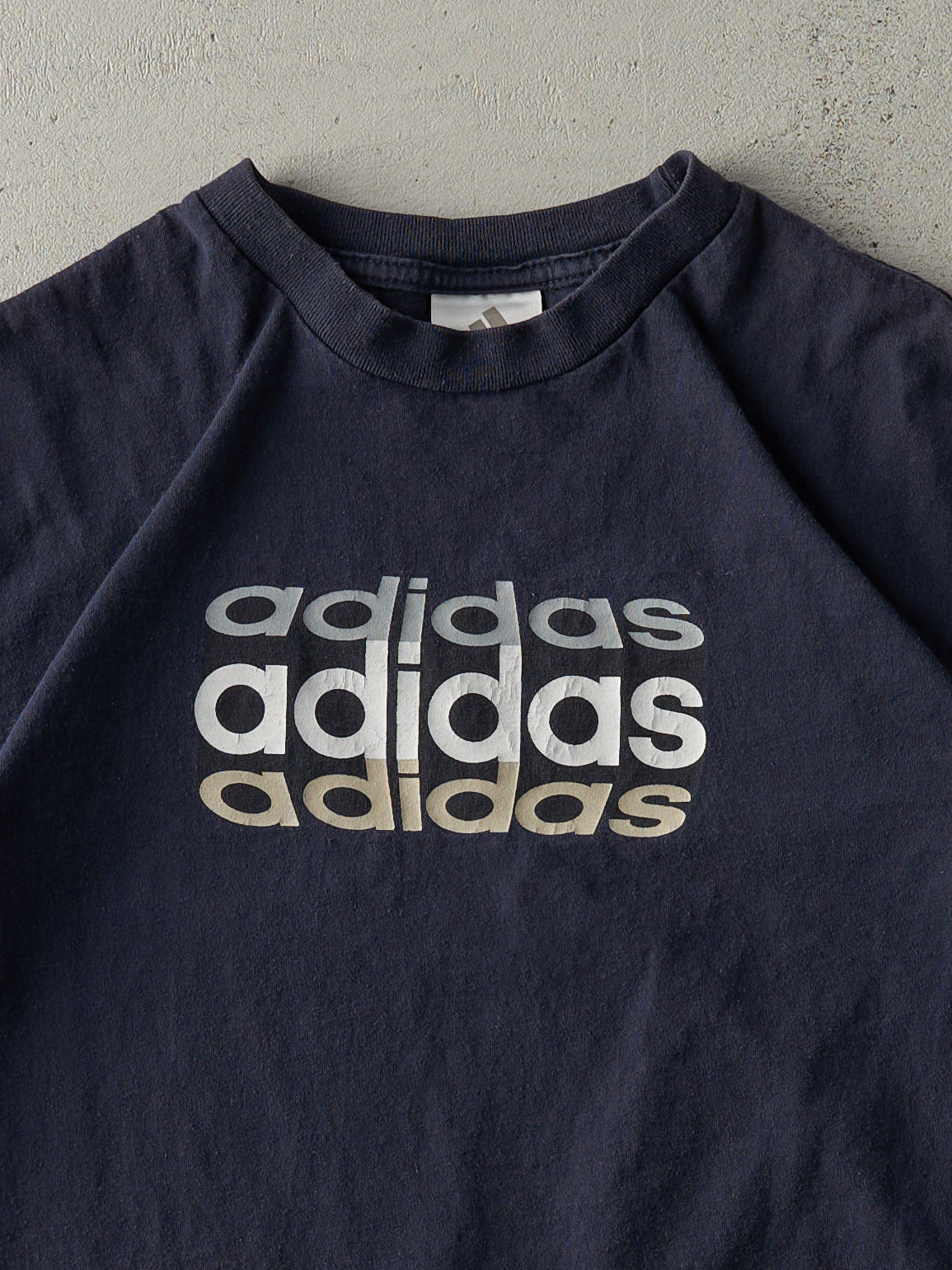 Vintage 90s Navy Blue Adidas Tee (M)