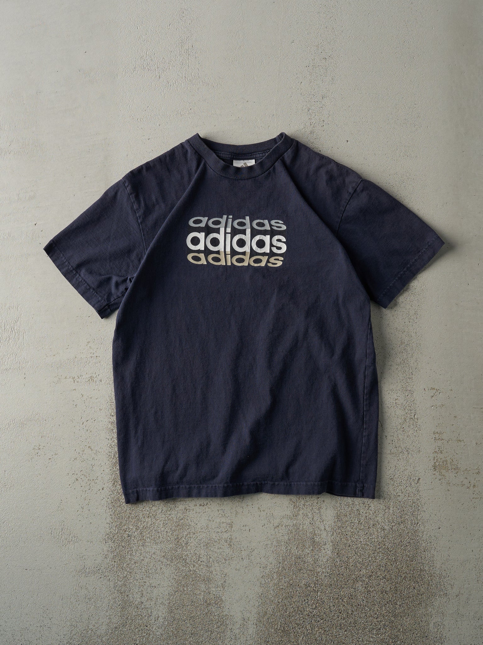 Vintage 90s Navy Blue Adidas Tee (M)