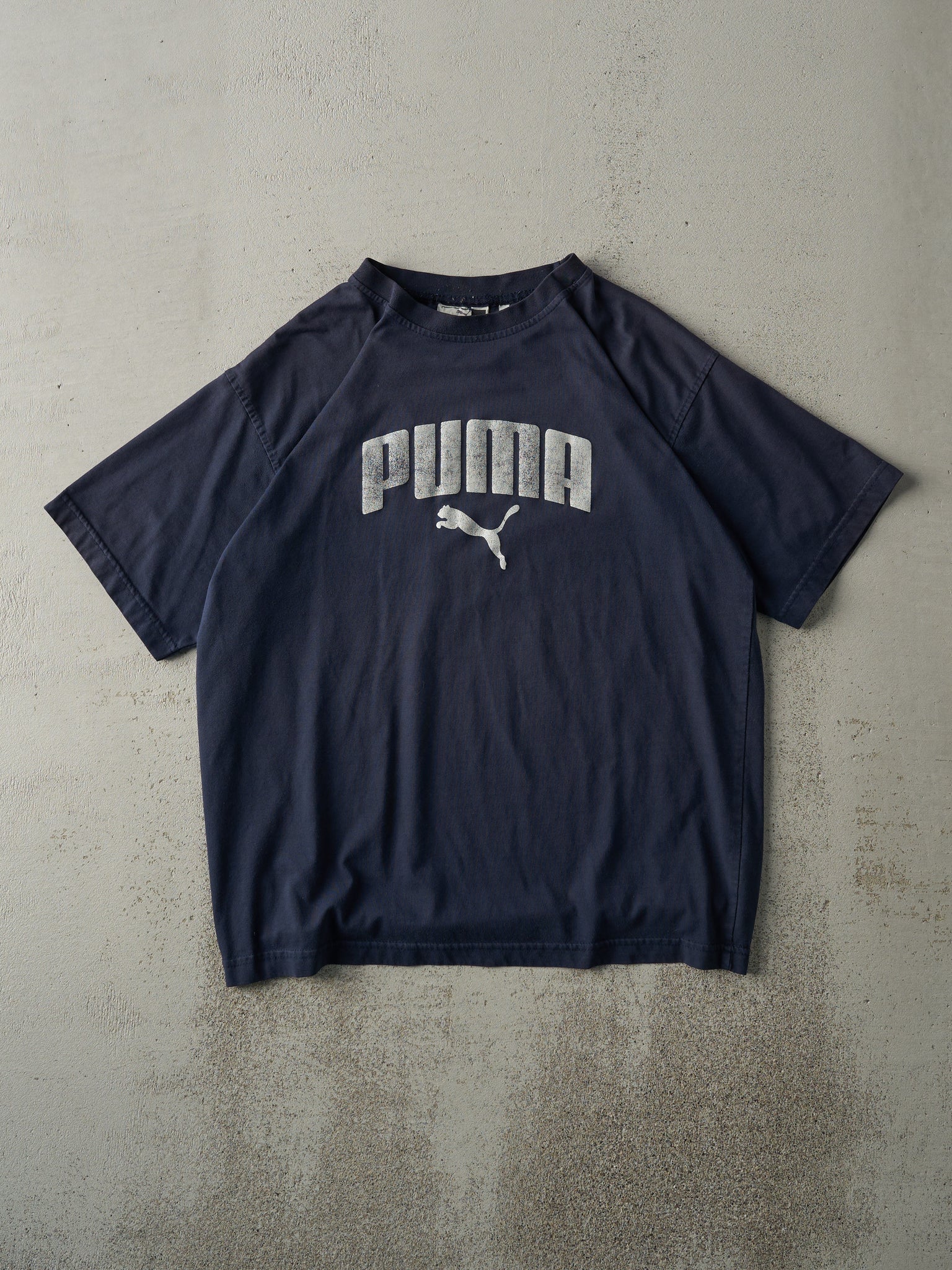 Vintage Y2K Navy Blue Puma Tee (M)