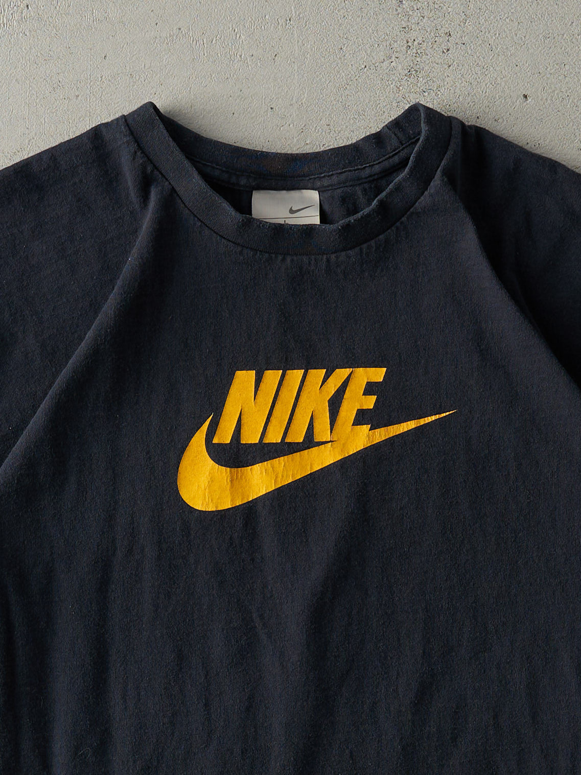 Vintage Y2K Black Nike Logo Tee (M)