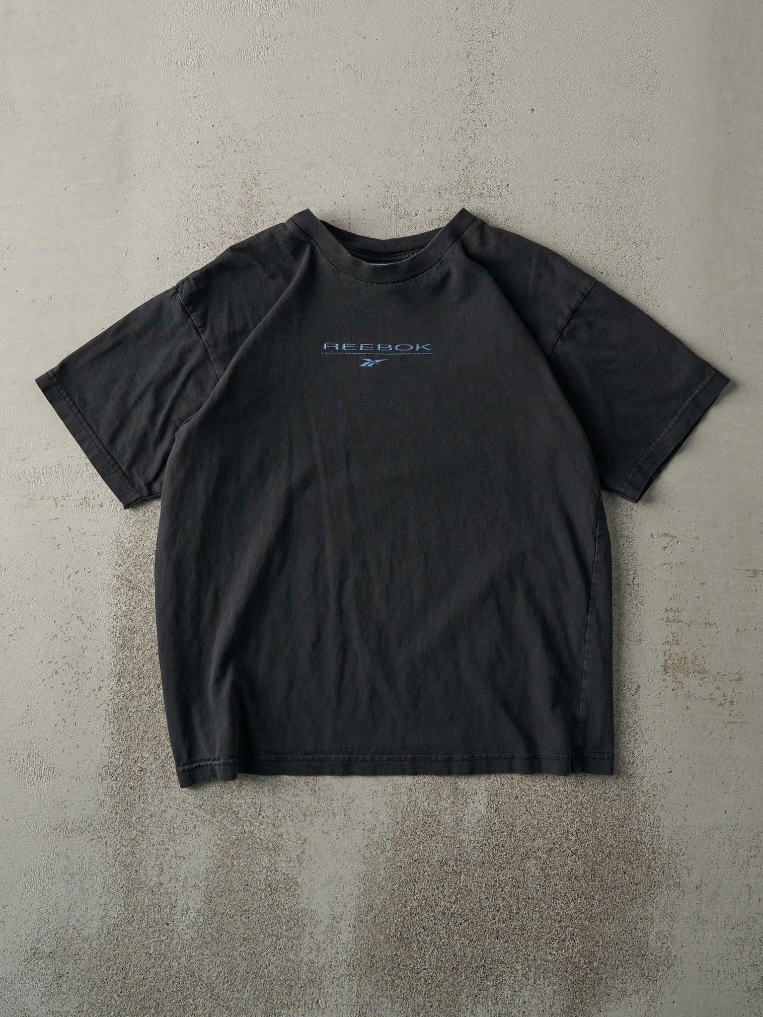 Vintage 90s Faded Black Reebok Tee (M)