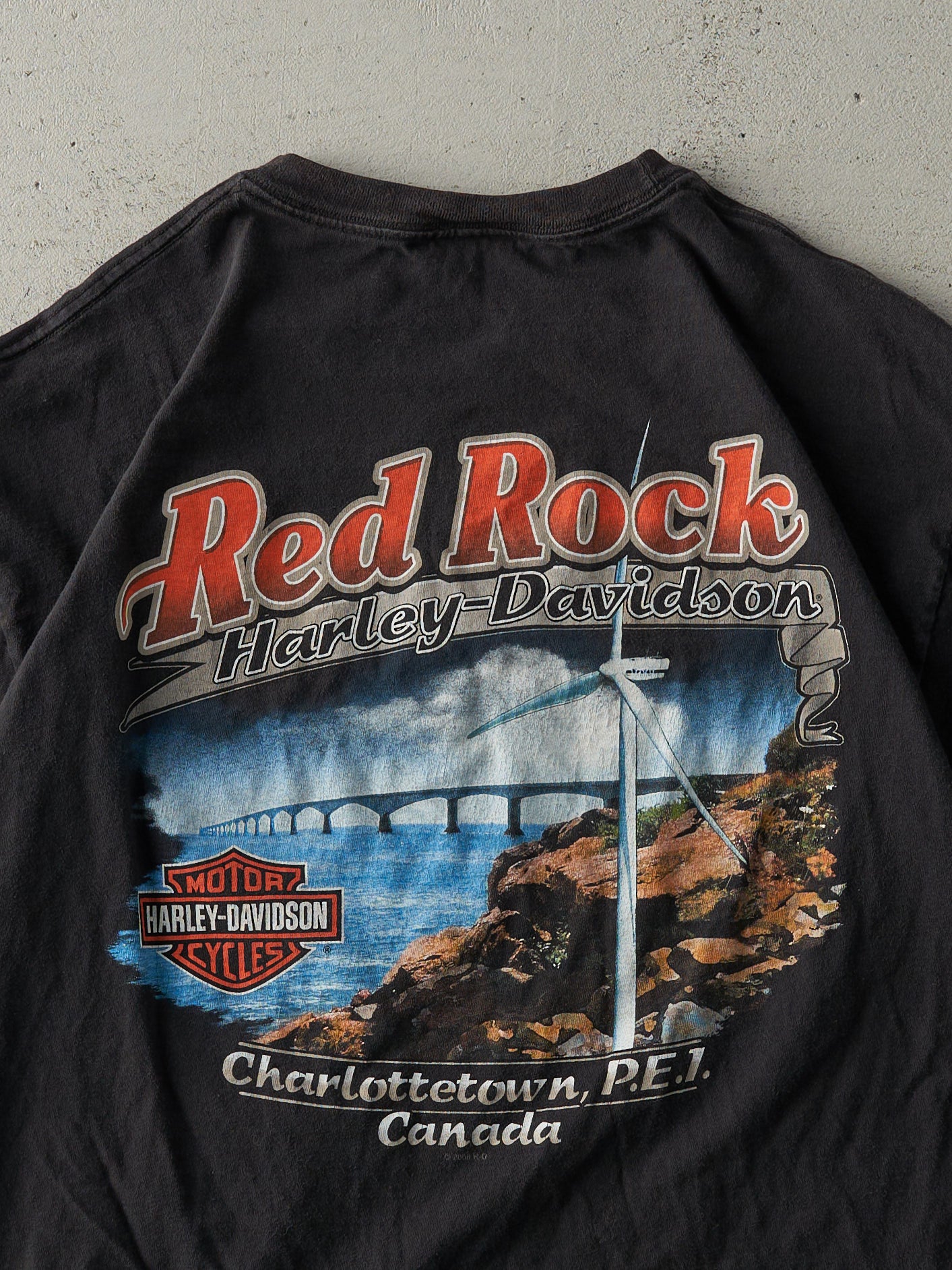 Vintage 08' Harley Davidson Charlottetown P.E.I. Harley Davidson Tee (M/L)