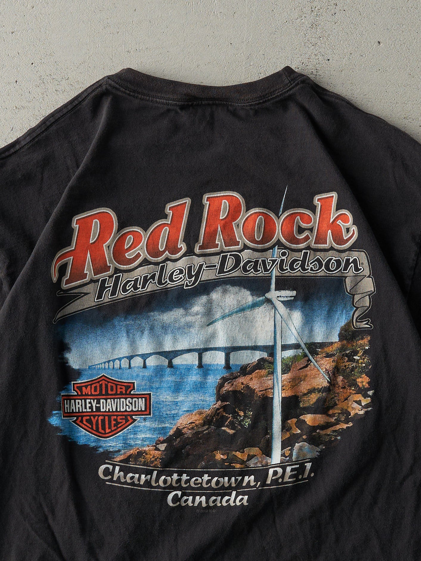 Vintage 08' Harley Davidson Charlottetown P.E.I. Harley Davidson Tee (M/L)