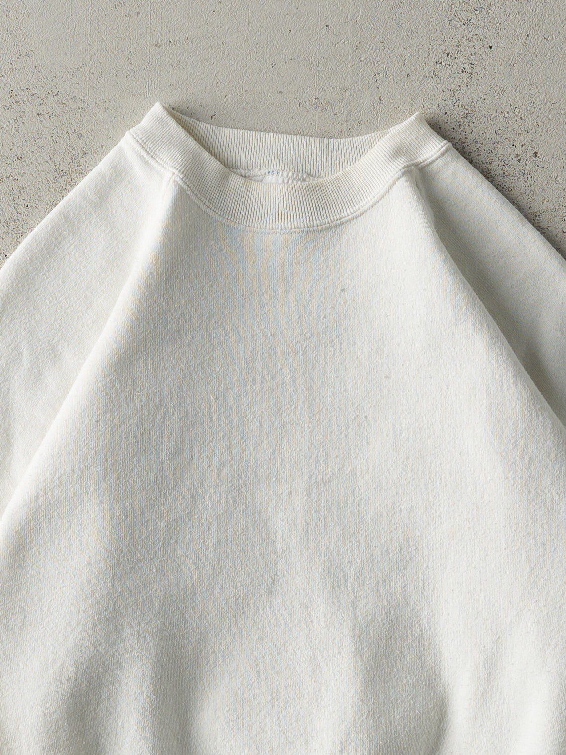 Vintage 80s White Blank Crewneck (S)