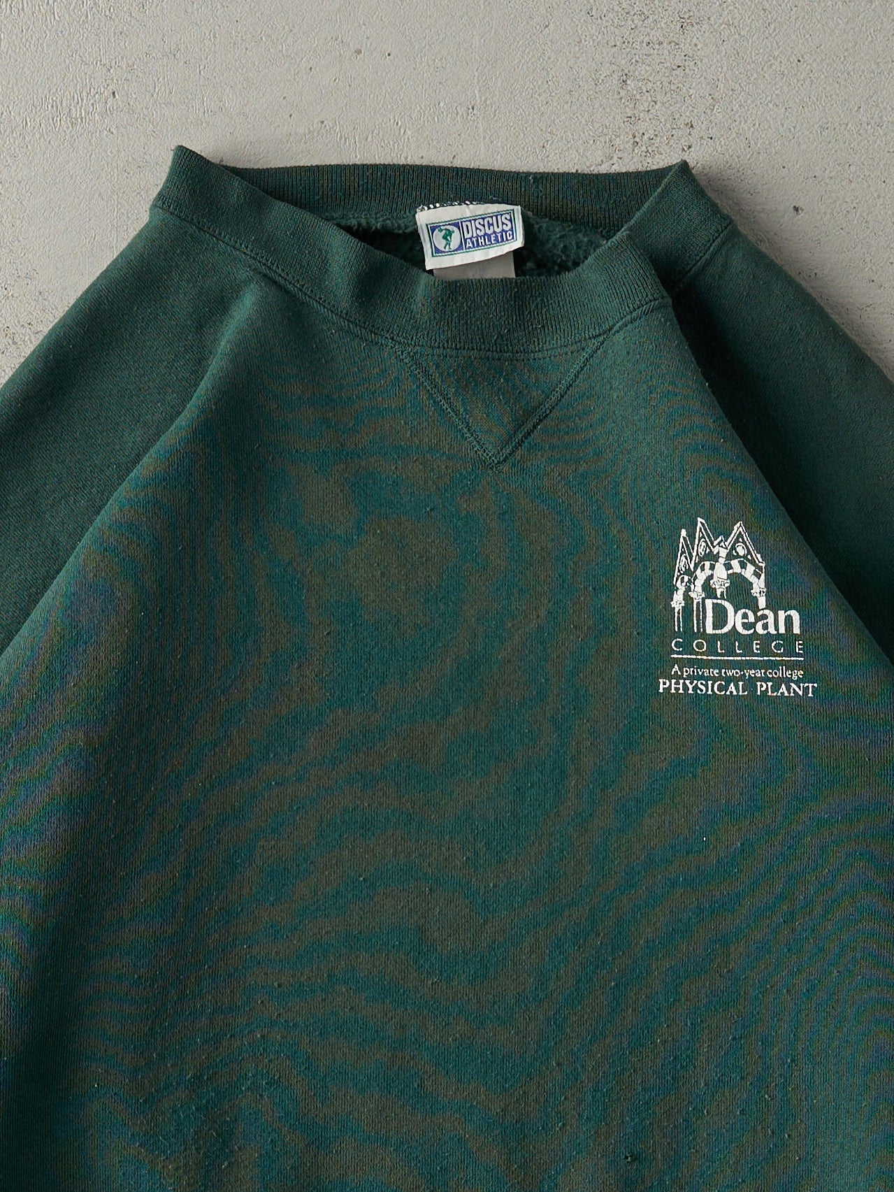 Vintage 90s Forest Green Dean College Crewneck (XXL)