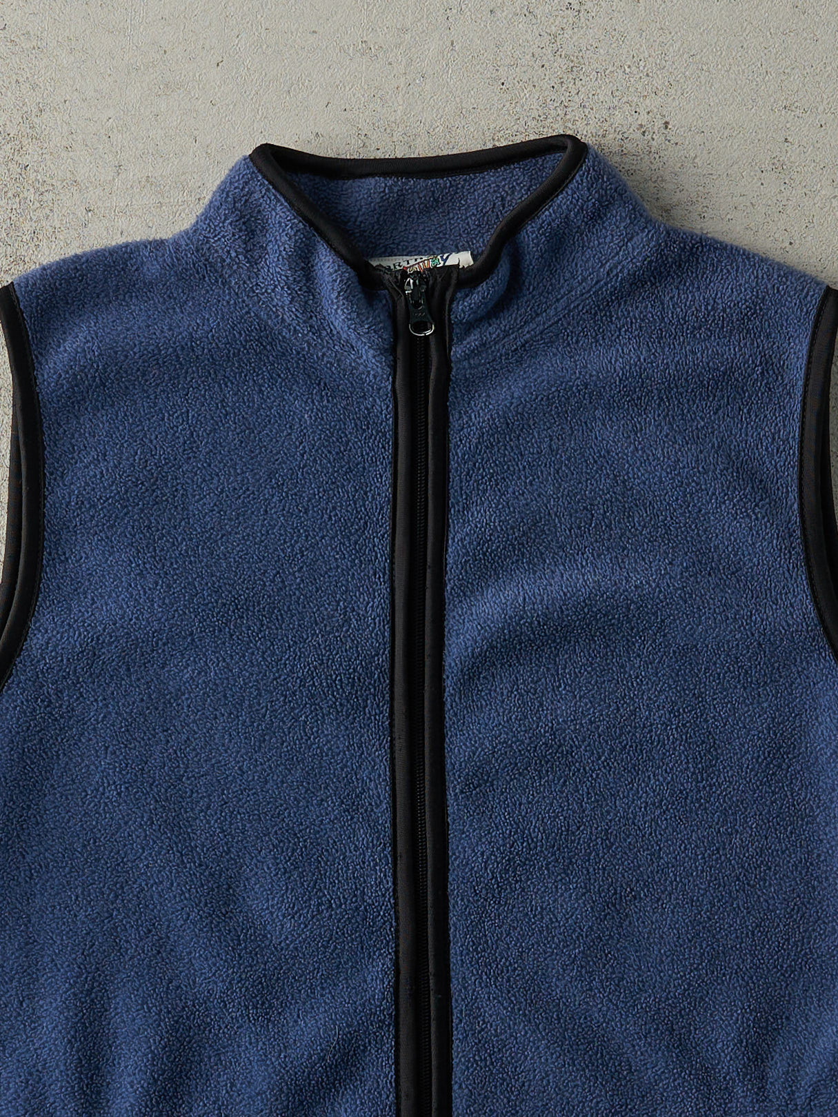 Vintage 90s Slate Blue Fleece Vest (S/M)