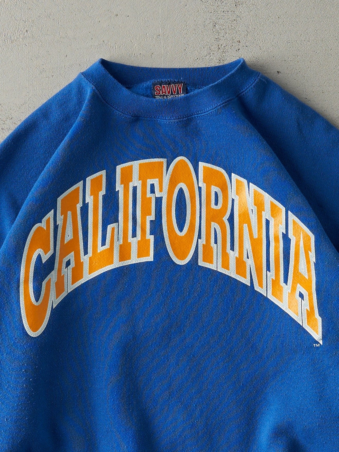 Vintage 90s Blue California Crewneck (XL)