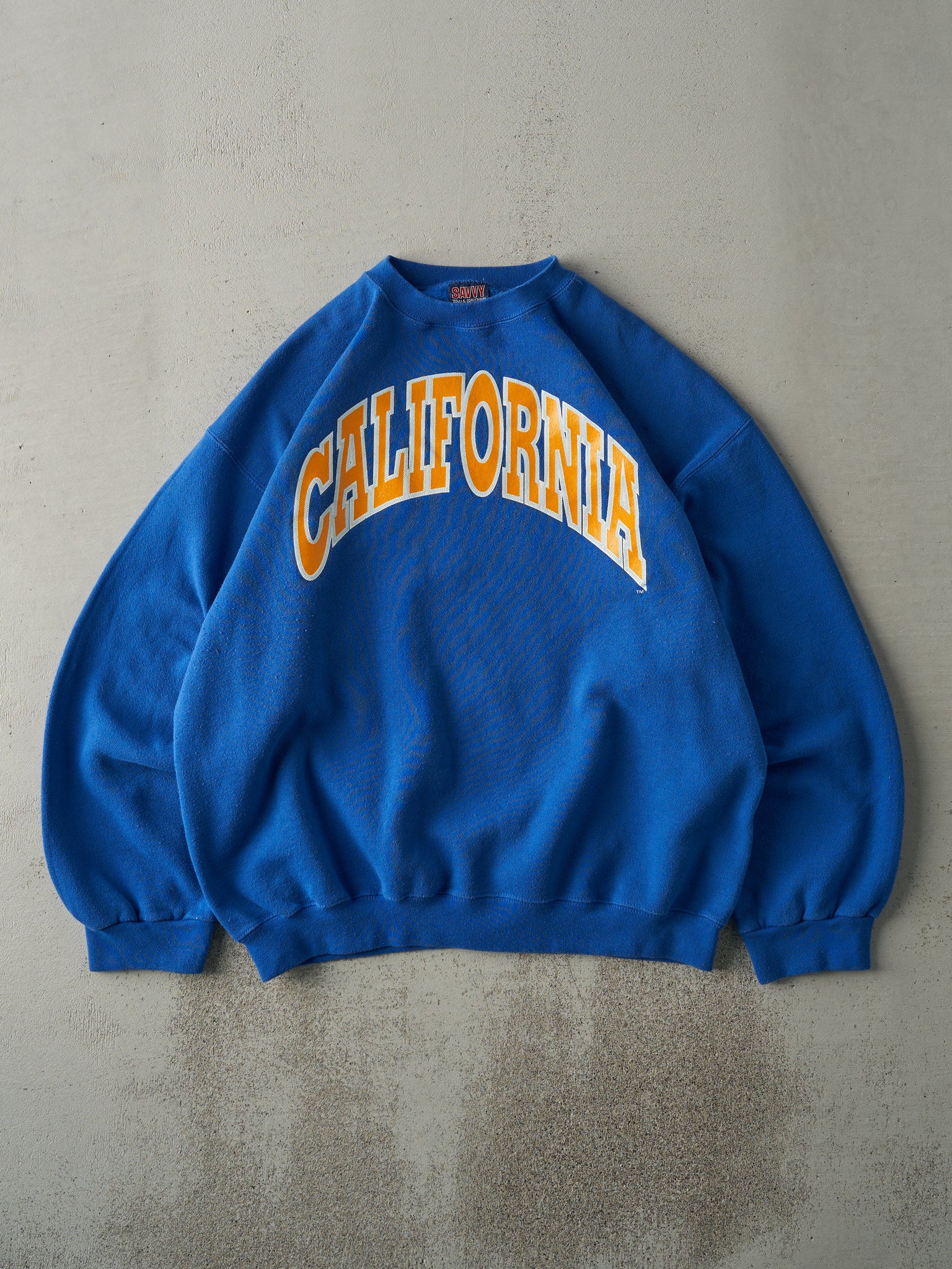 Vintage 90s Blue California Crewneck (XL)