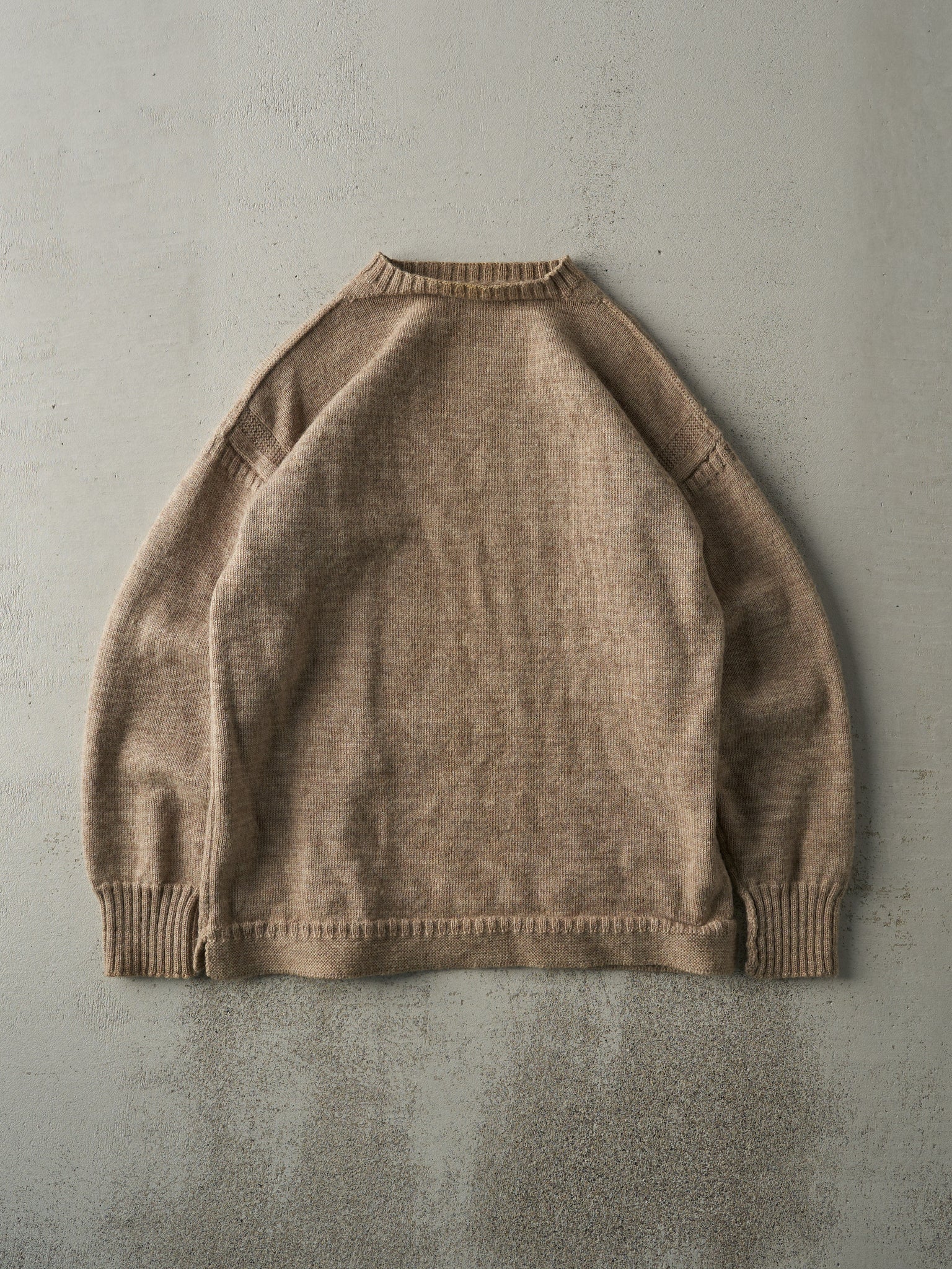 Vintage 90s Brown Knit Pullover (M)