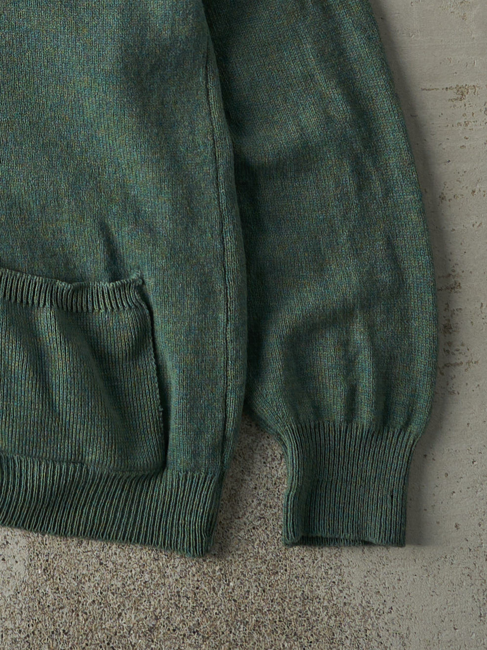 Vintage 70s Green Knit Cardigan (M)