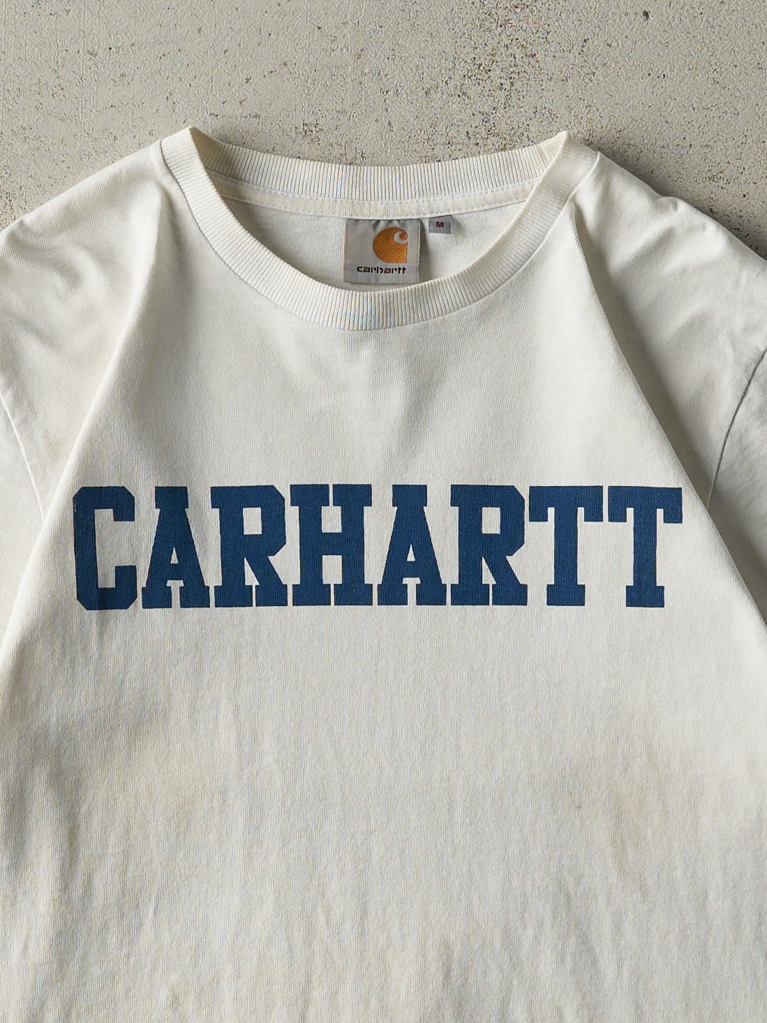 Vintage Y2K White Carhartt Tee (S)