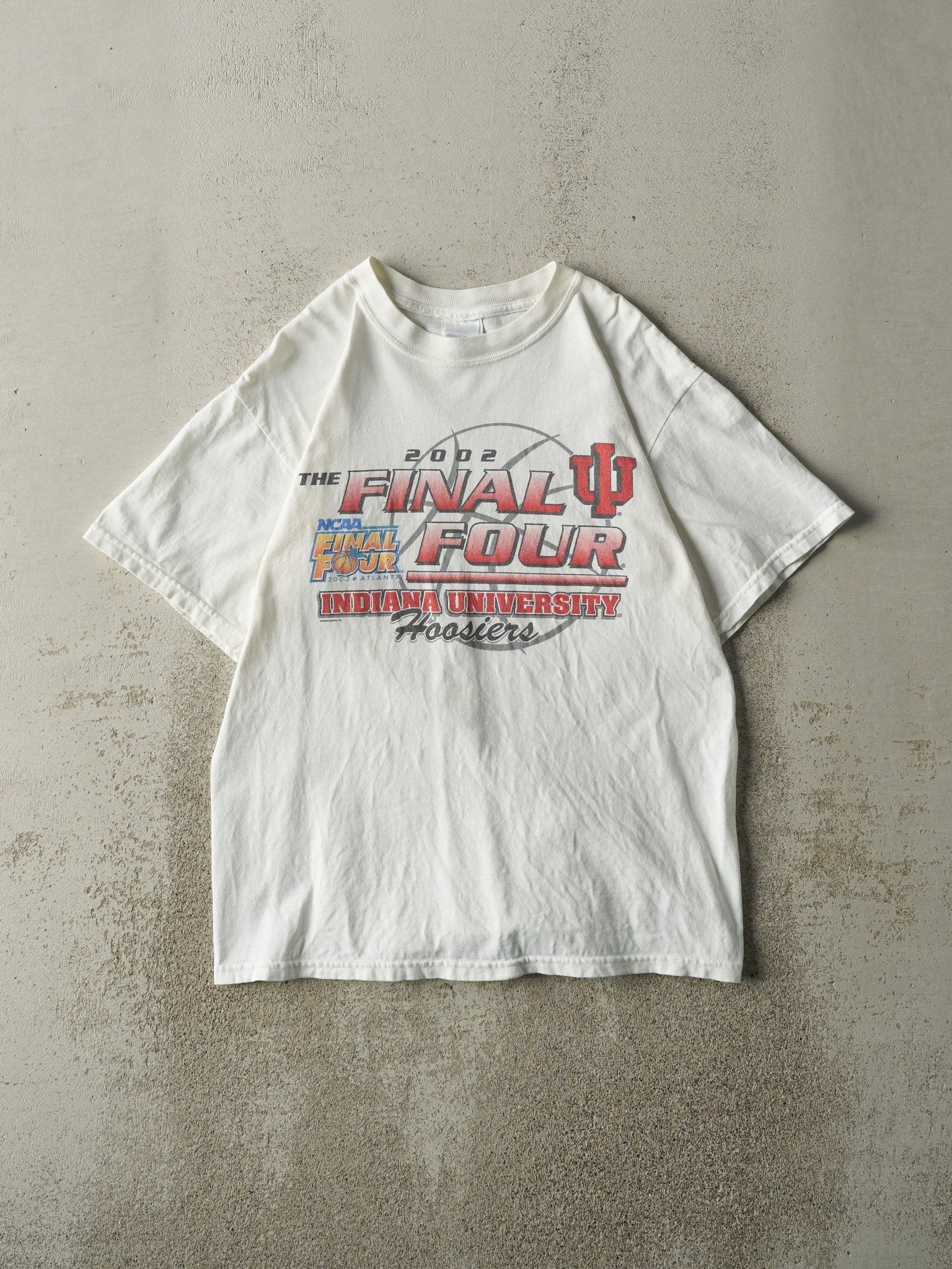 Vintage 02' White NCAA Final Four Indiana Hoosiers Tee (S/M)