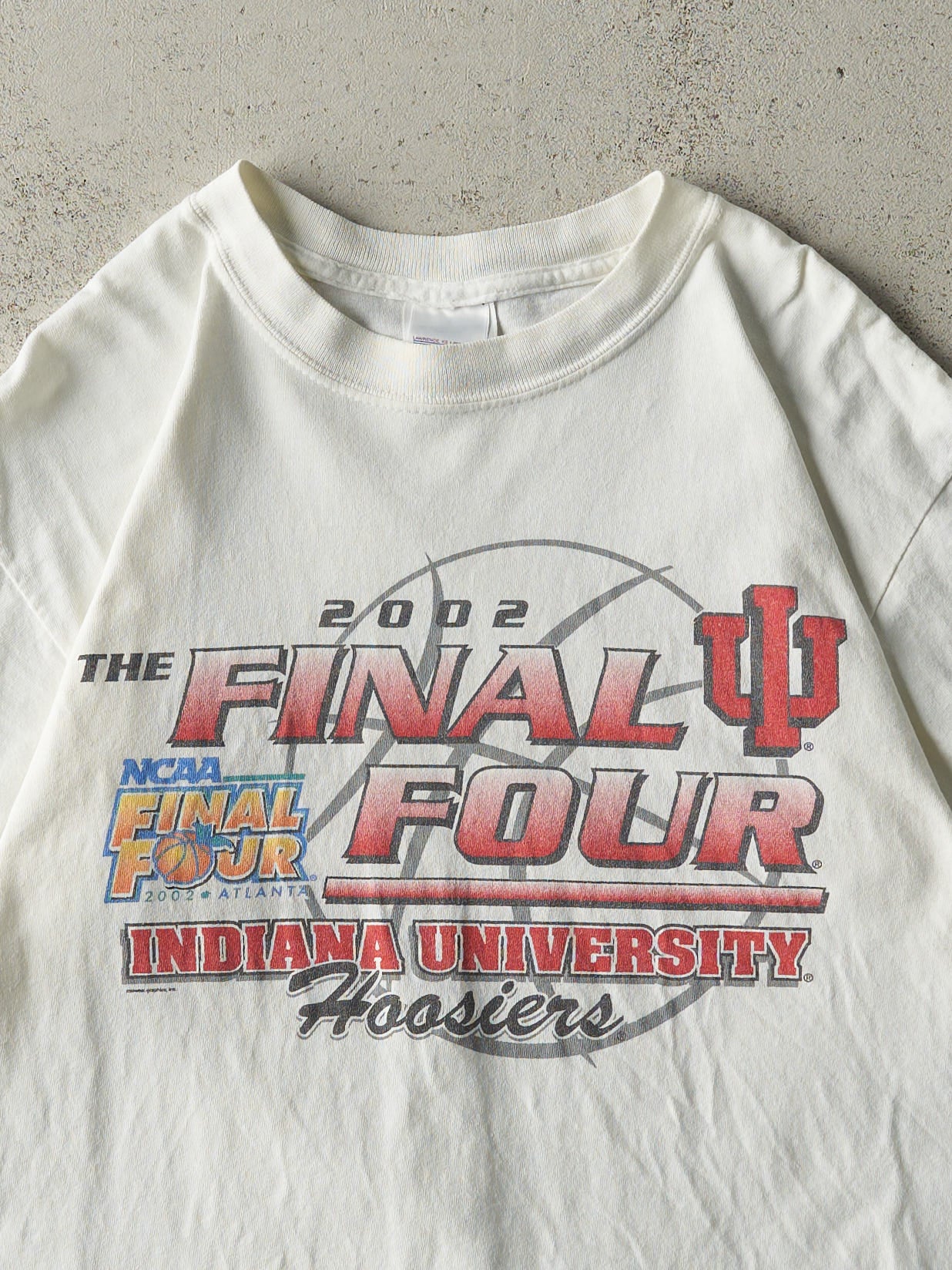 Vintage 02' White NCAA Final Four Indiana Hoosiers Tee (S/M)