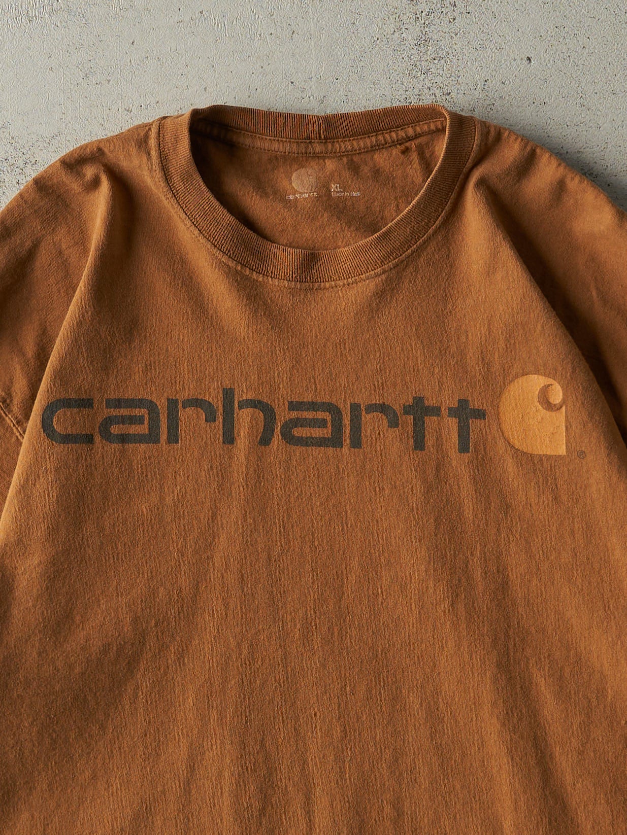 Vintage Y2K Camel Carhartt Logo Tee (XL/XXL)