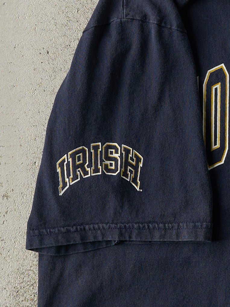 Vintage 90s Navy Blue Notre Dame University Tee (L)