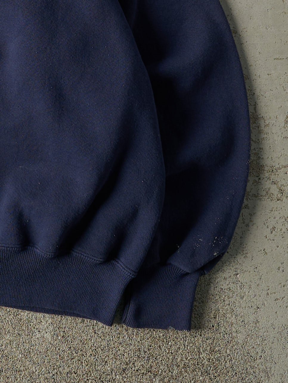 Vintage 90s Navy Blue Blank Boxy Crewneck (L)