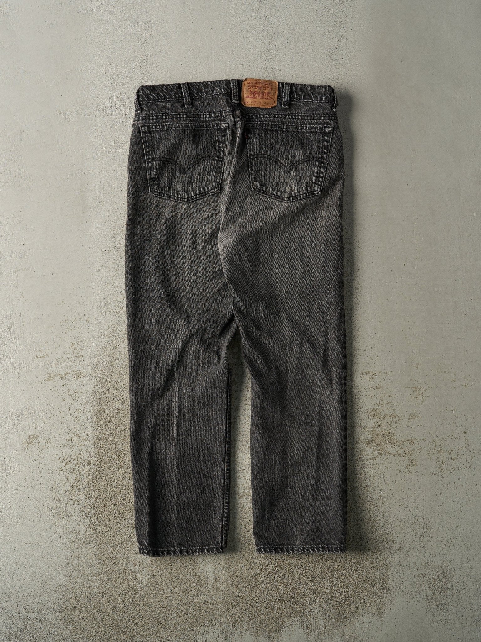 Vintage 90s Faded Black Levi's 516 Slim Fit Denim Pants (36x29)