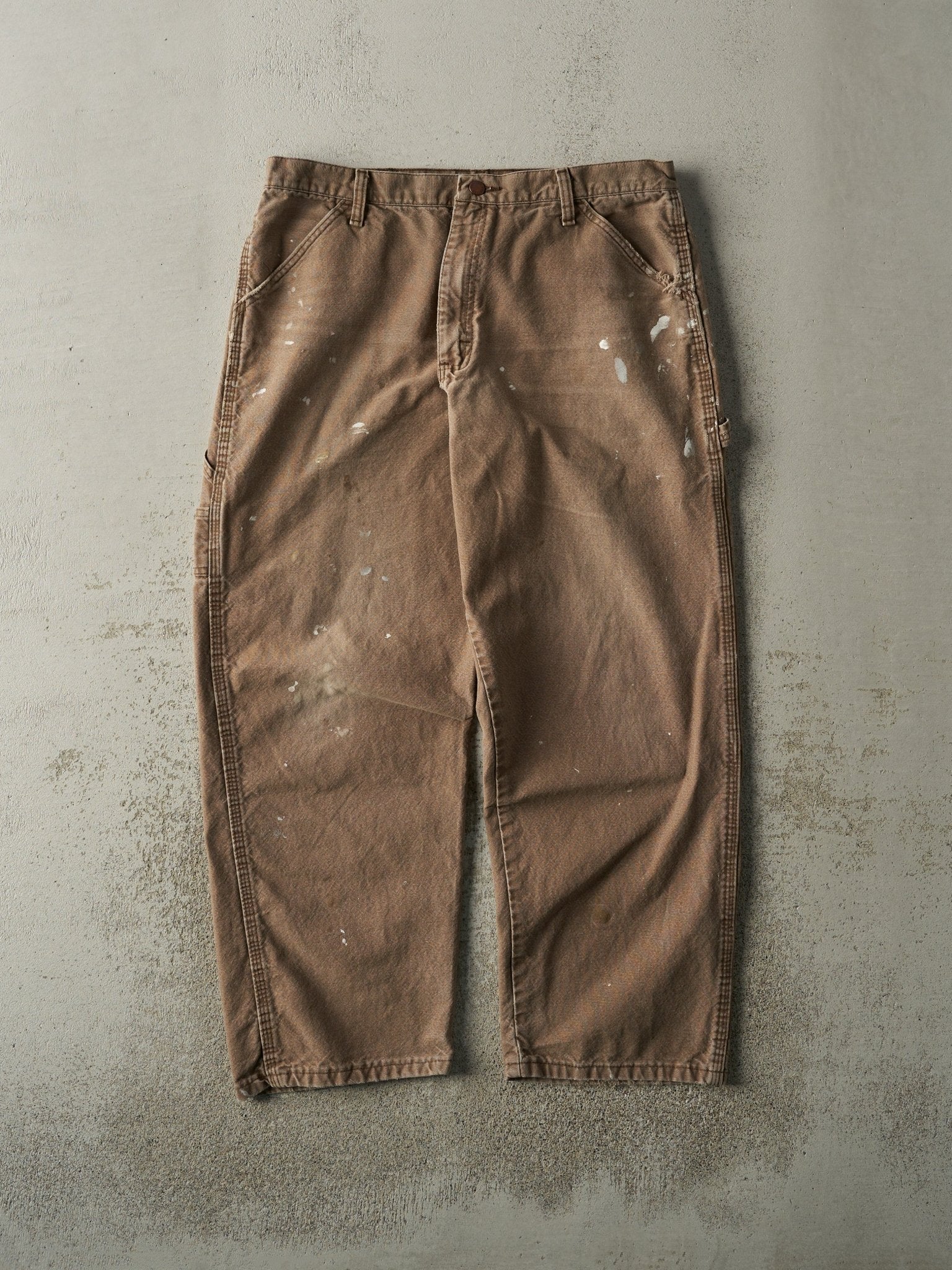 Vintage 90s Brown Rustler Carpenter Pants (34x28.5)