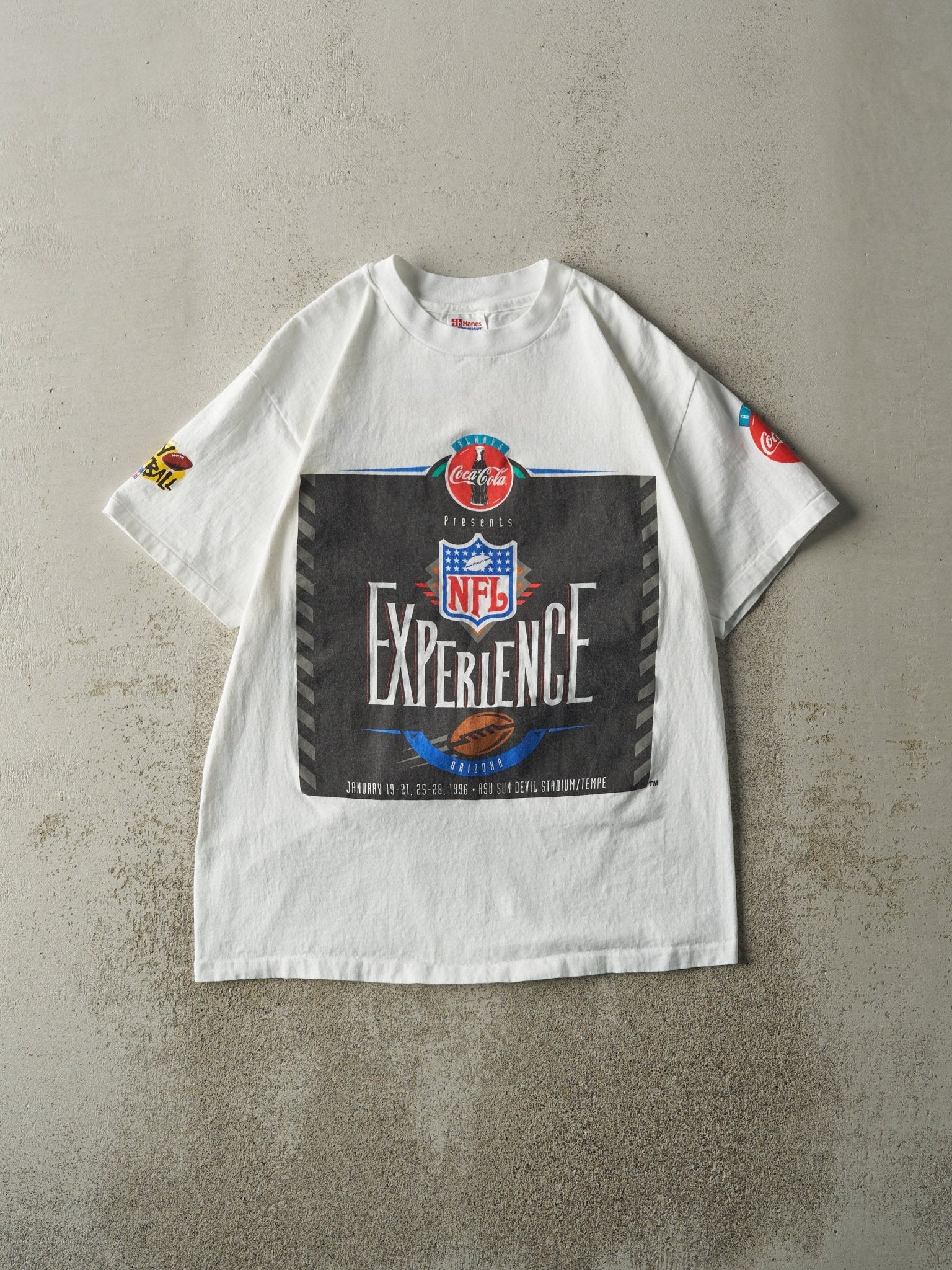 Vintage 96' White NFL Experience Single Stitch Tee (M)