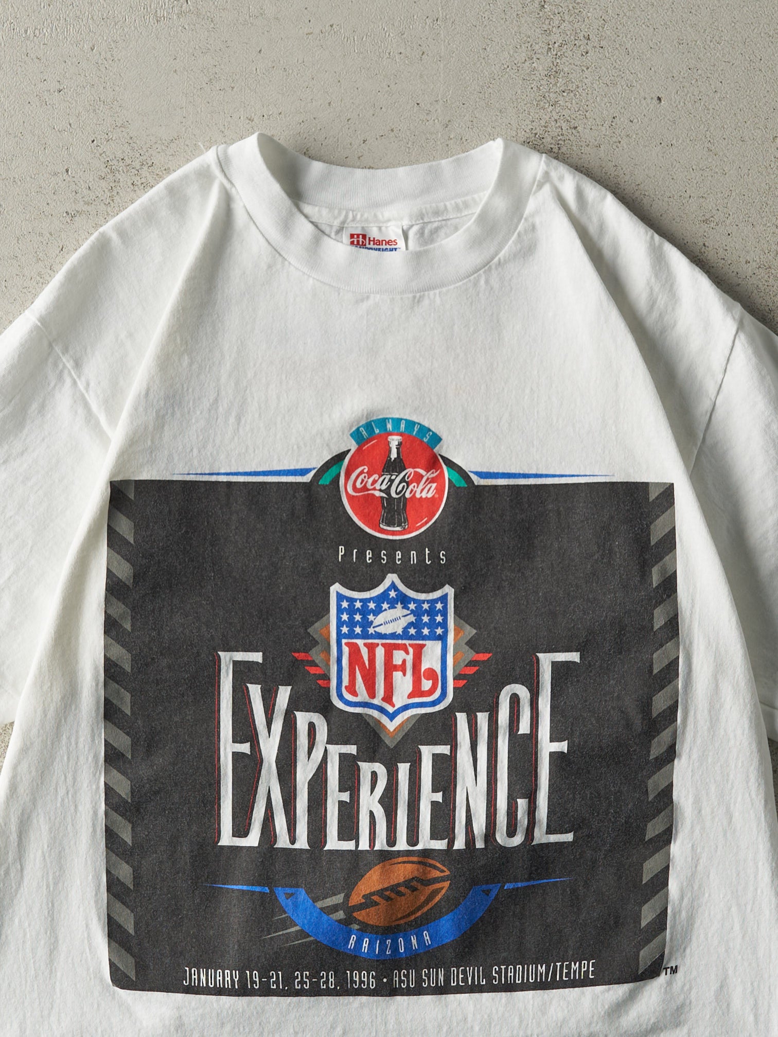 Vintage 96' White NFL Experience Single Stitch Tee (M)