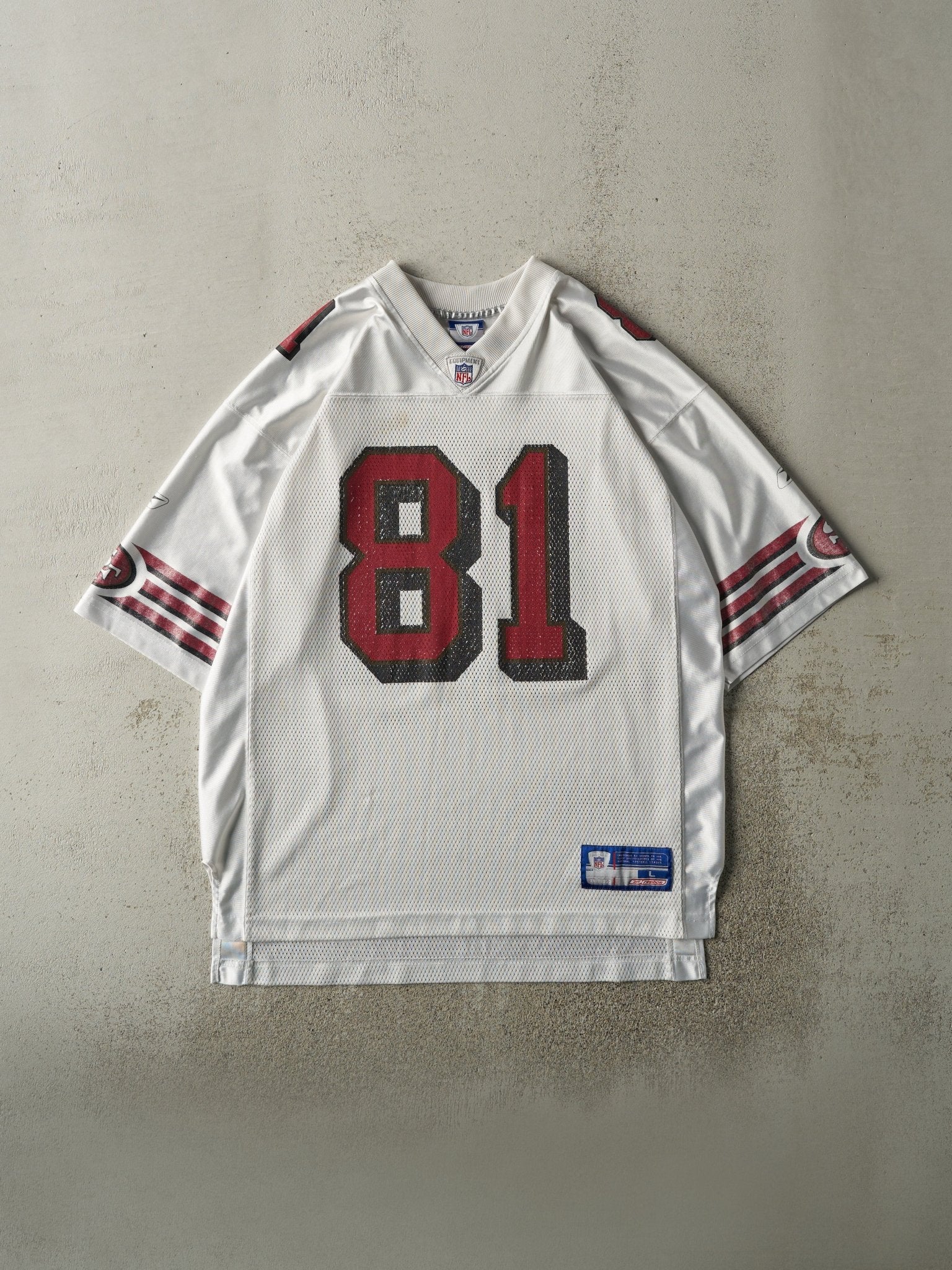 Vintage Y2K White San Francisco 49ers #81 Terell Owens Jersey (L)