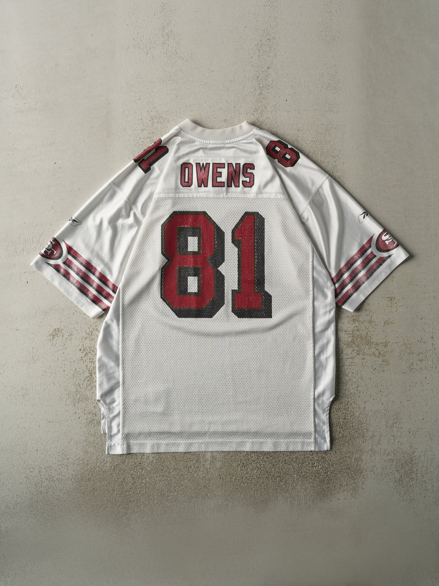 Vintage Y2K White San Francisco 49ers #81 Terell Owens Jersey (L)