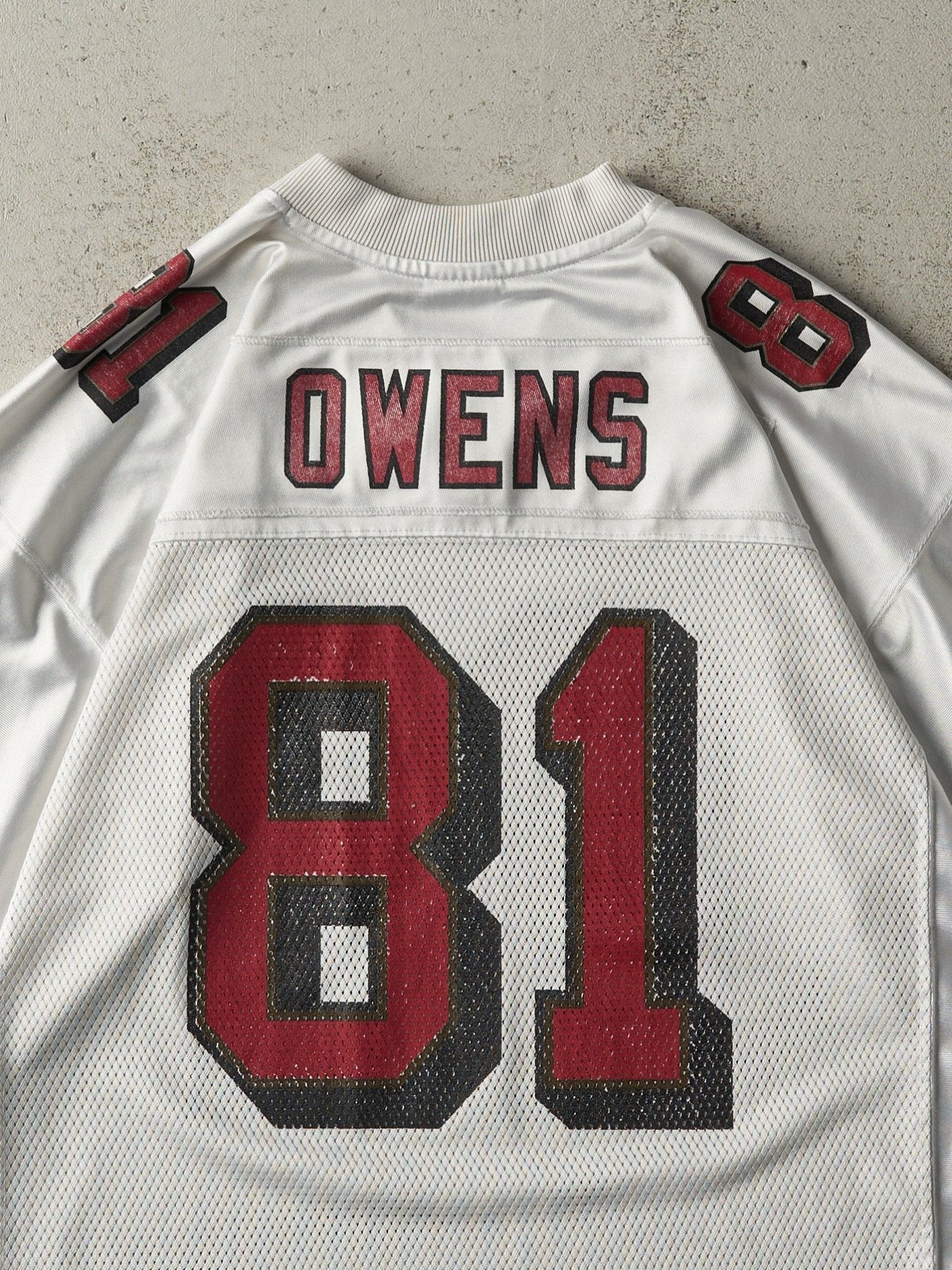 Vintage Y2K White San Francisco 49ers #81 Terell Owens Jersey (L)