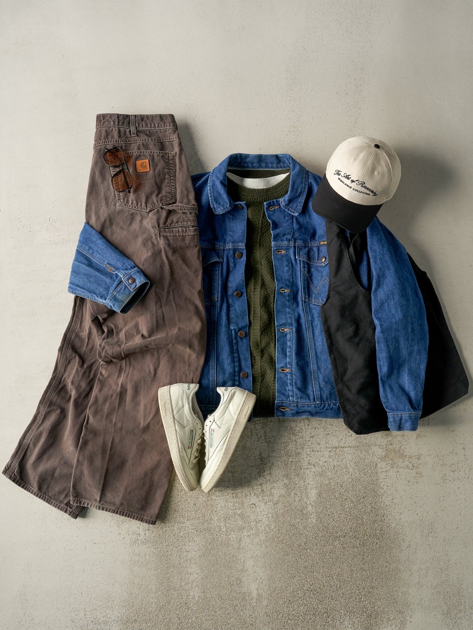 Vintage 90s Dark Wash Wrangler Jean Jacket (L)