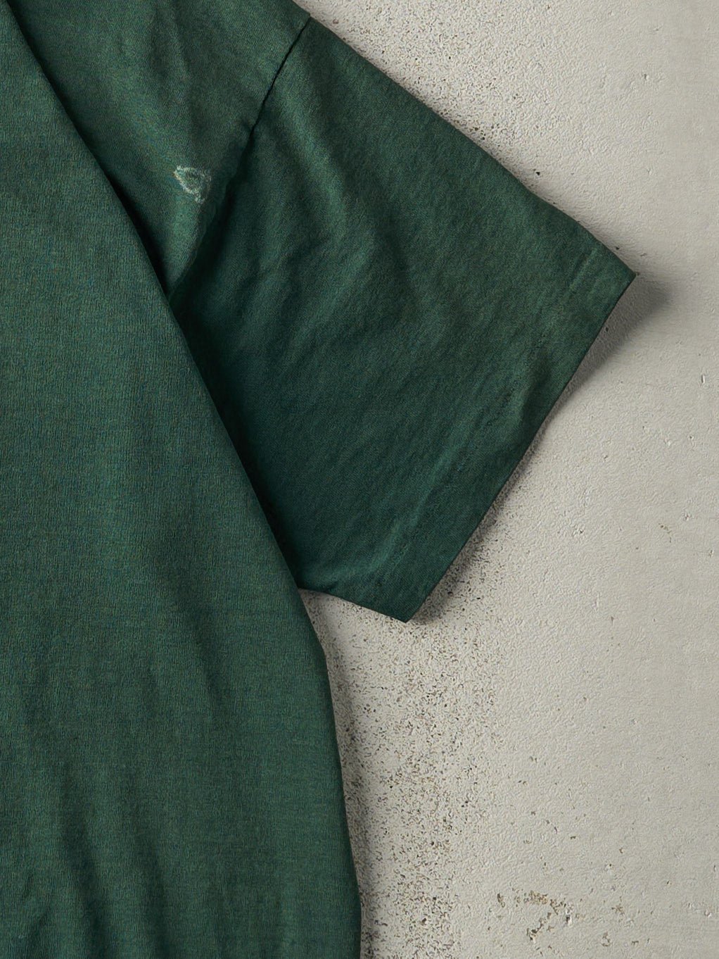Vintage 90s Forest Green Blank Single Stitch Tee (M/L)