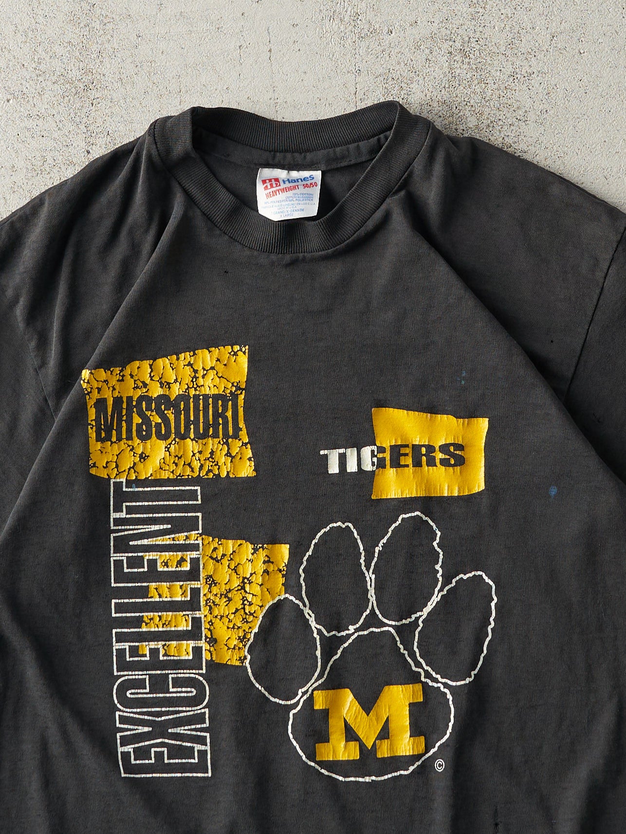 Vintage 80s Missouri Tigers Single Stitch Tee (XS/S)